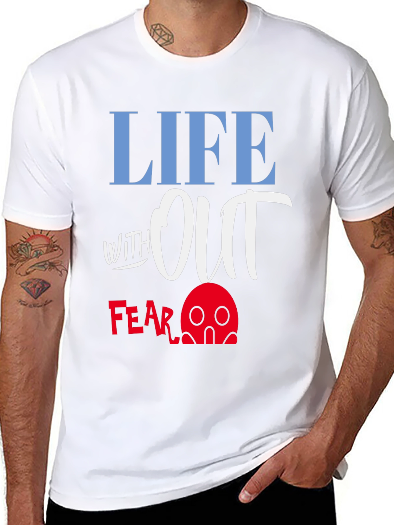 Black Life Without Fear Graphic T-Shirt view 8