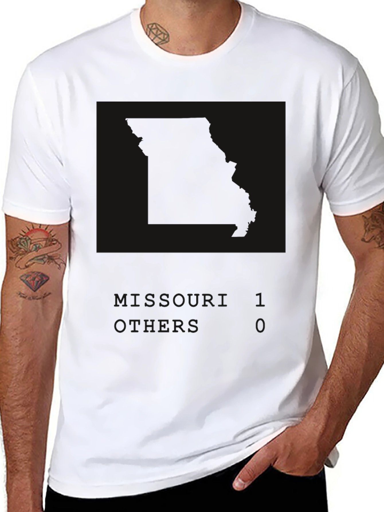 Black Men's Solid Black Graphic T-Shirt view 8