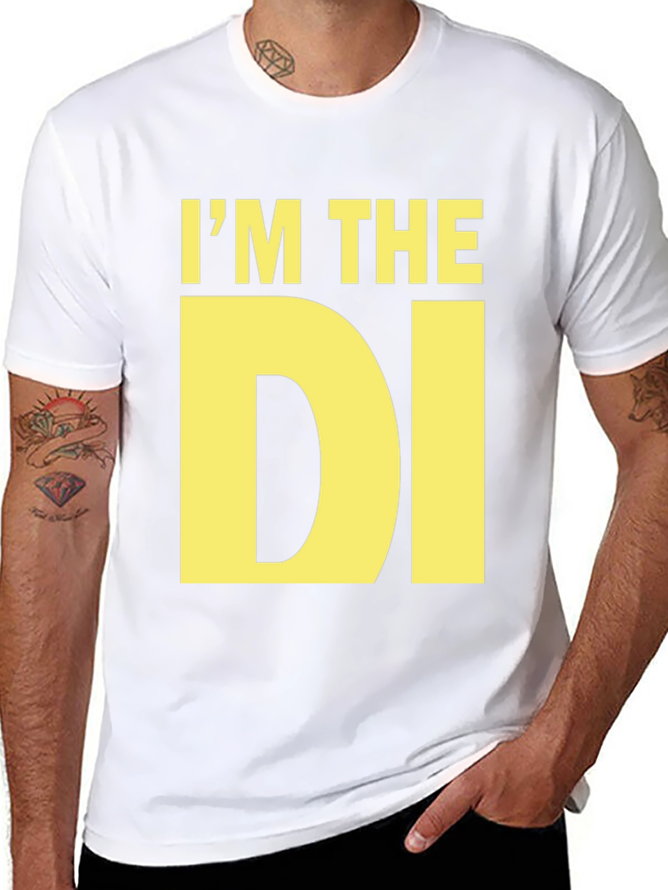 Black I'm The DI - Bold Graphic T-Shirt view 8