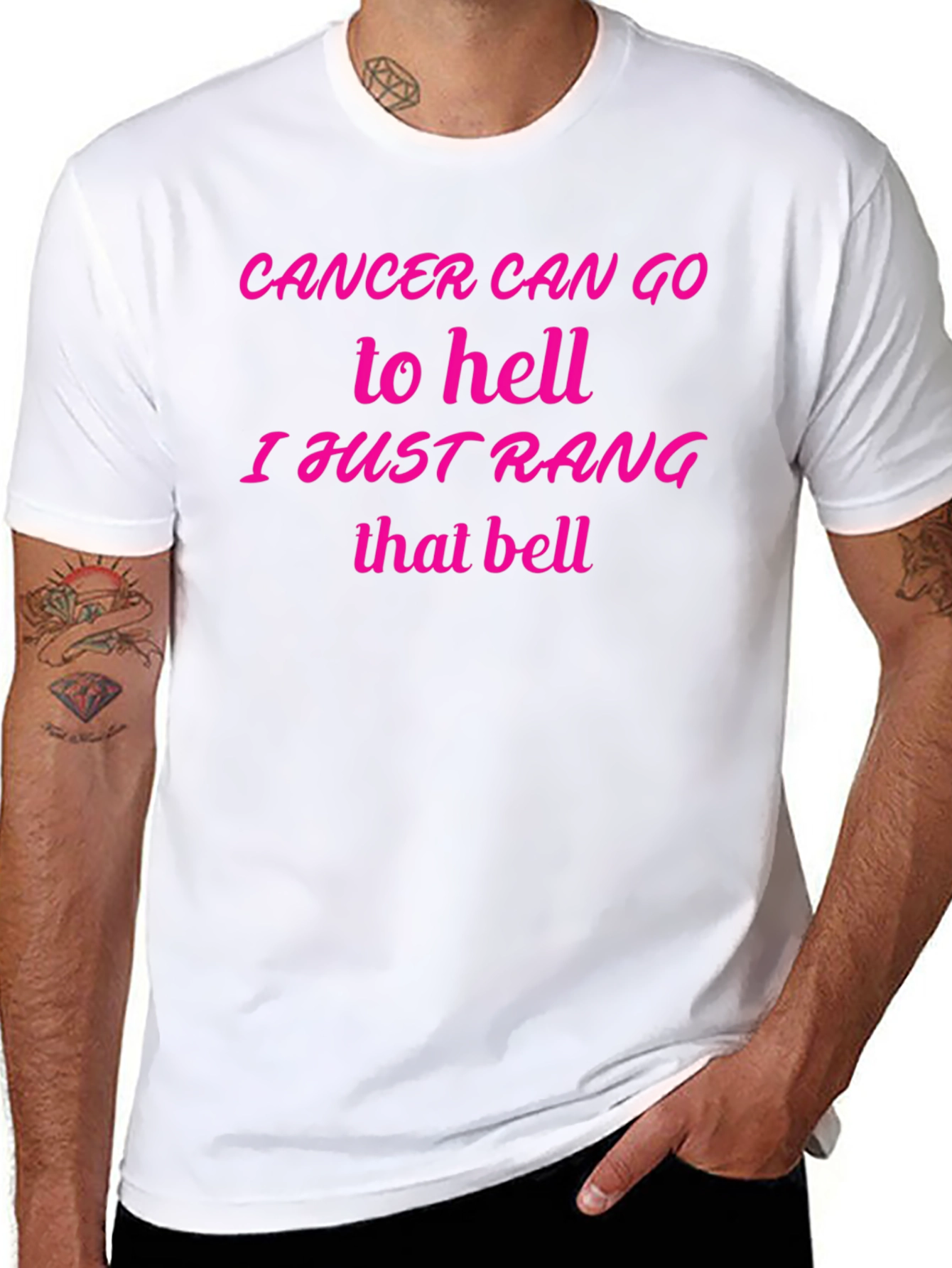 Cancer Can Go to Hell T-Shirt - 8