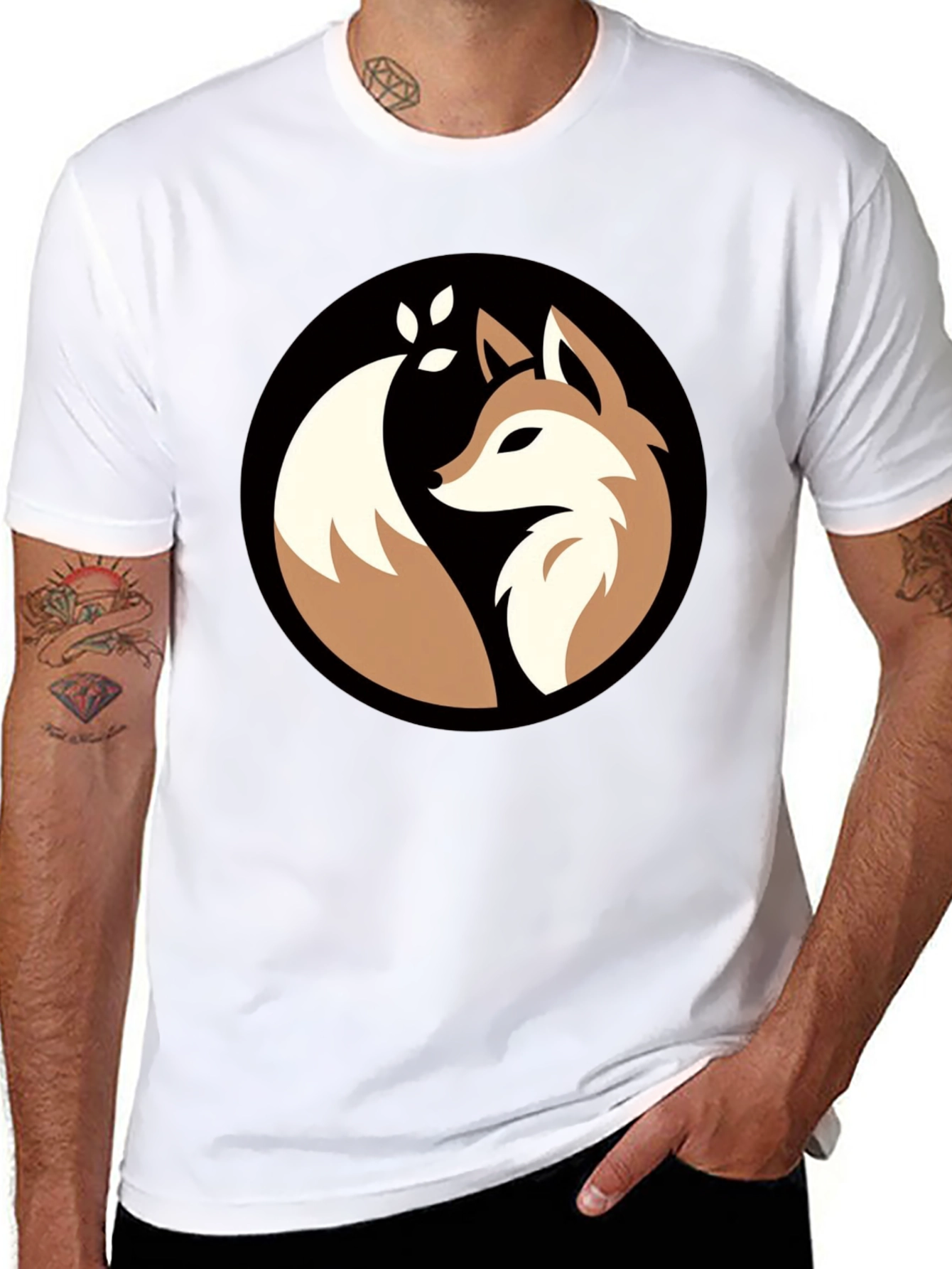 Black Fox Graphic Tee - Stylish & Unique Design view 8