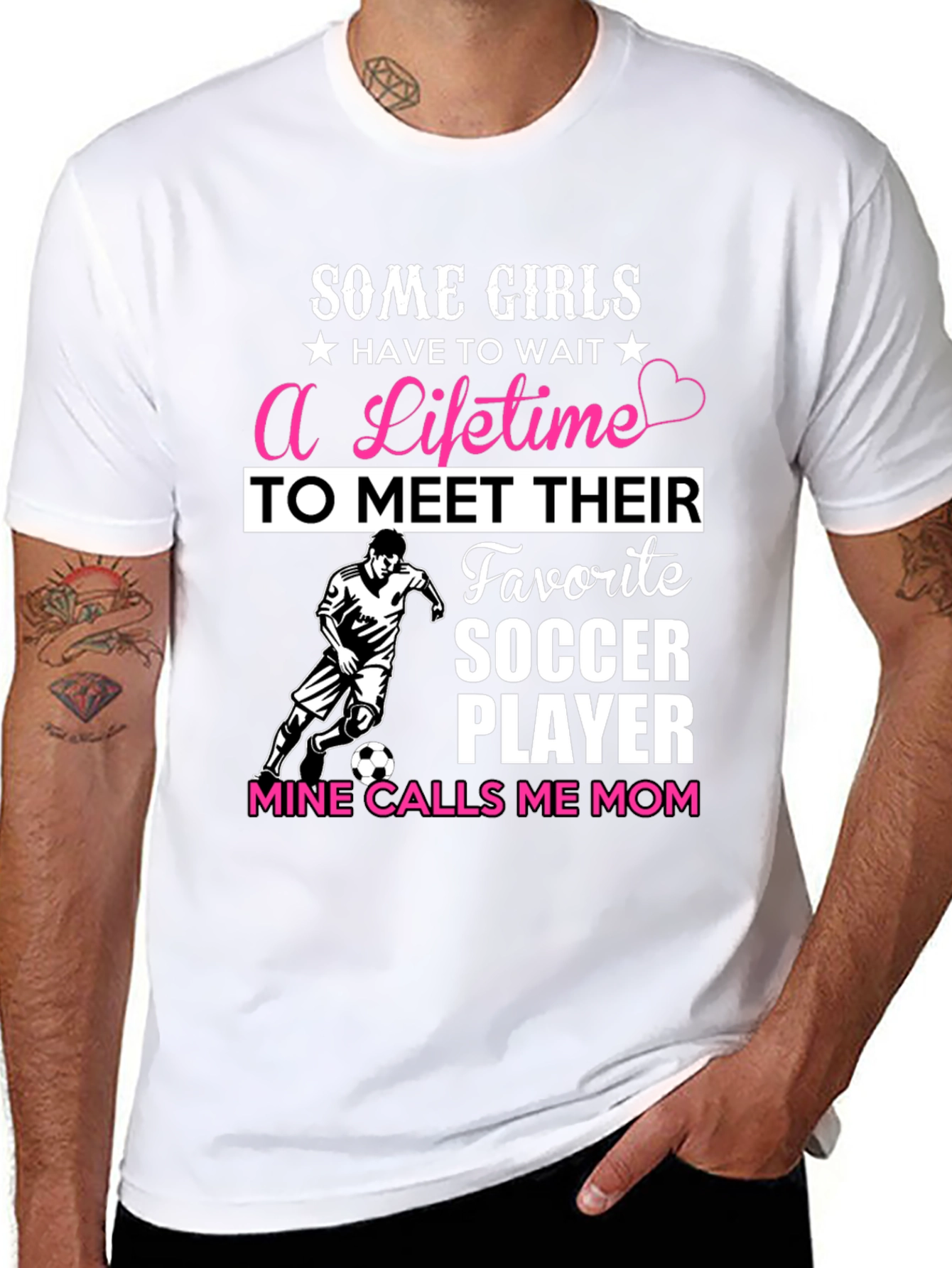 Black Soccer Mom T-Shirt - Favorite Player view 8