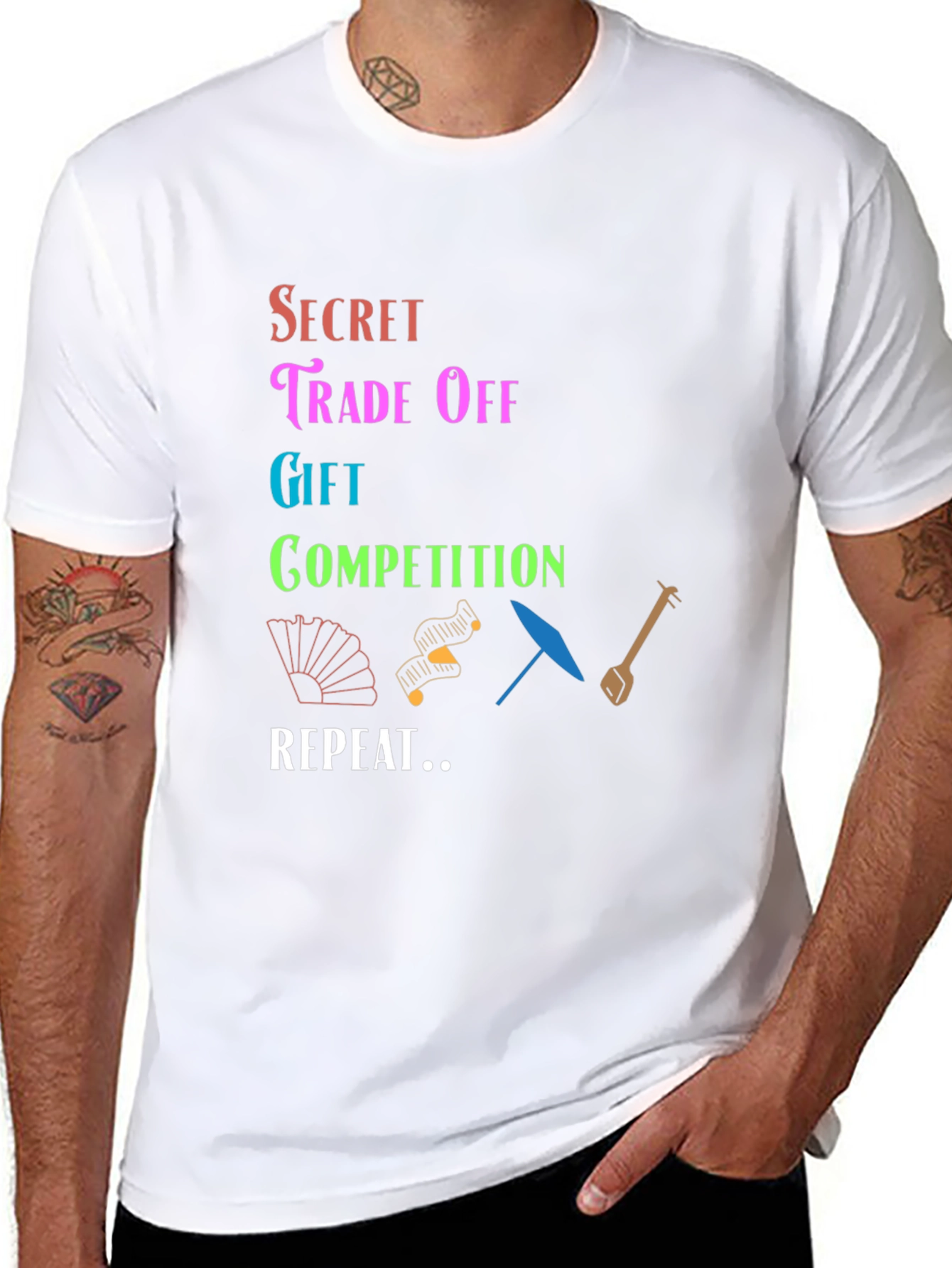 Black Secret Trade Off T-Shirt Gift Competition Repeat view 8