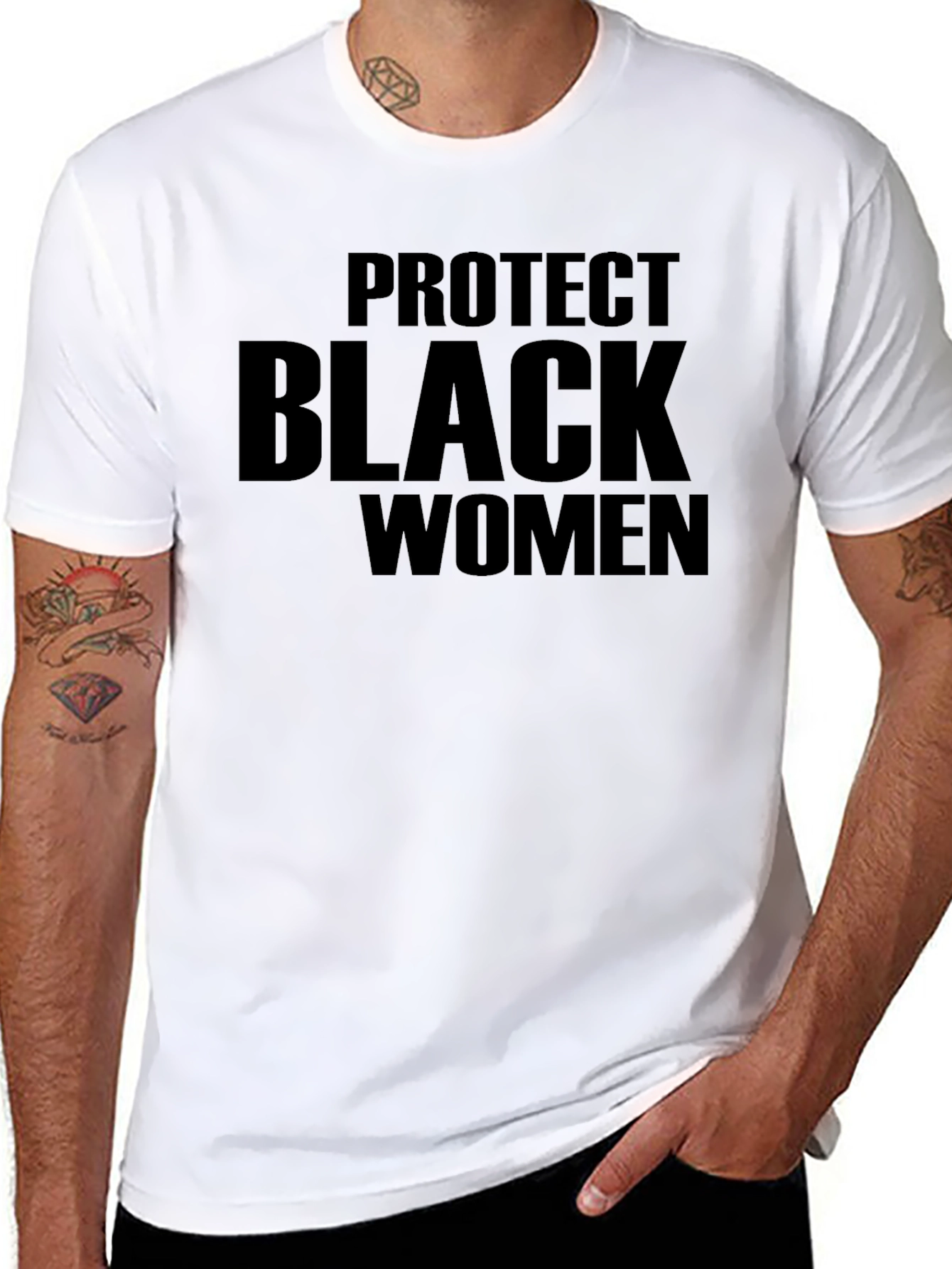 Black Protect Black Women Graphic Tee view 8
