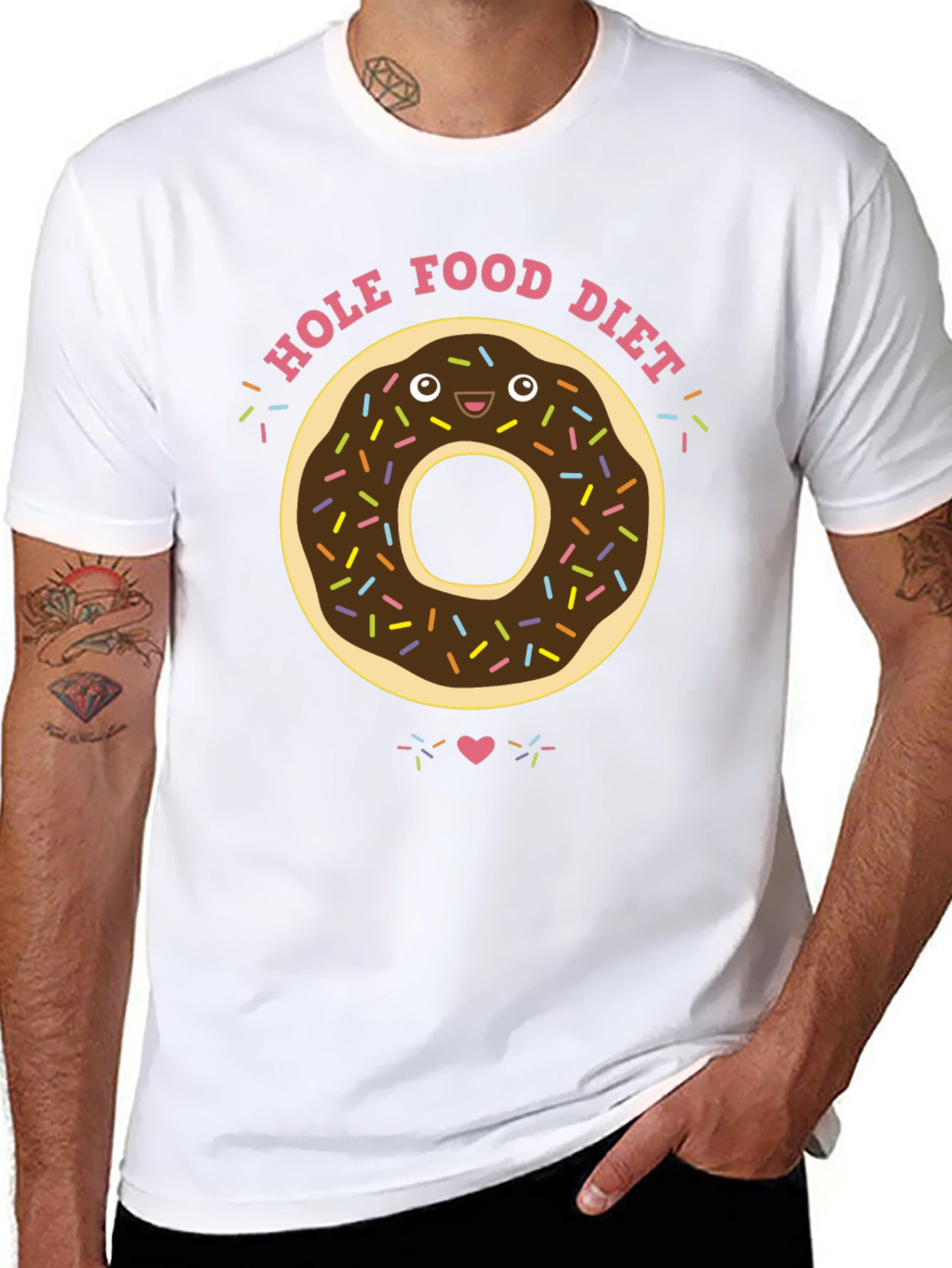 Black Hole Food Diet Donut T-Shirt view 8
