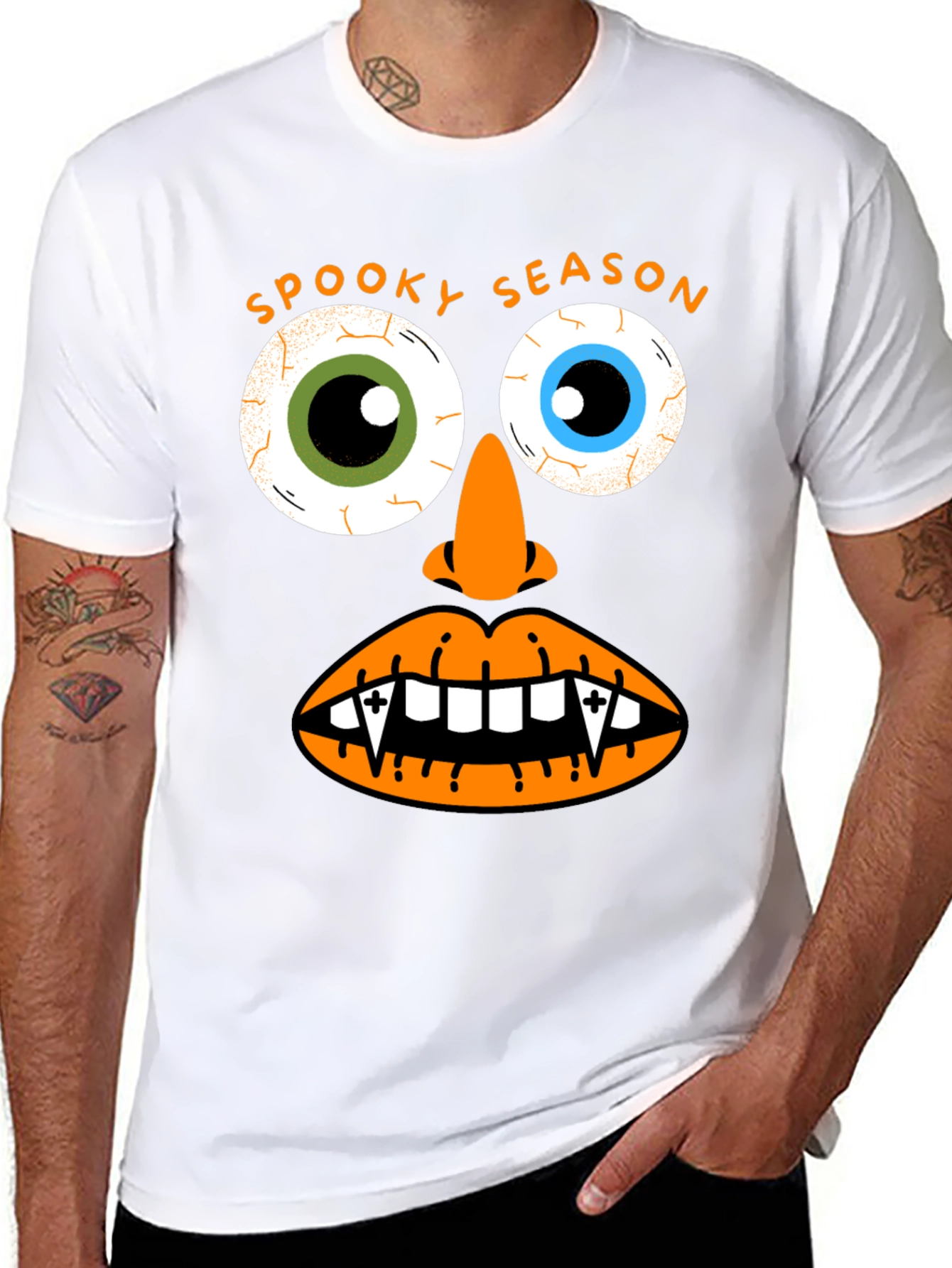 Black Spooky Season Graphic Tee view 8