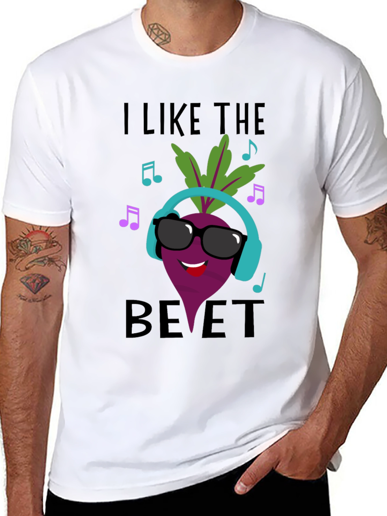 Black I Like The Beet T-Shirt view 8