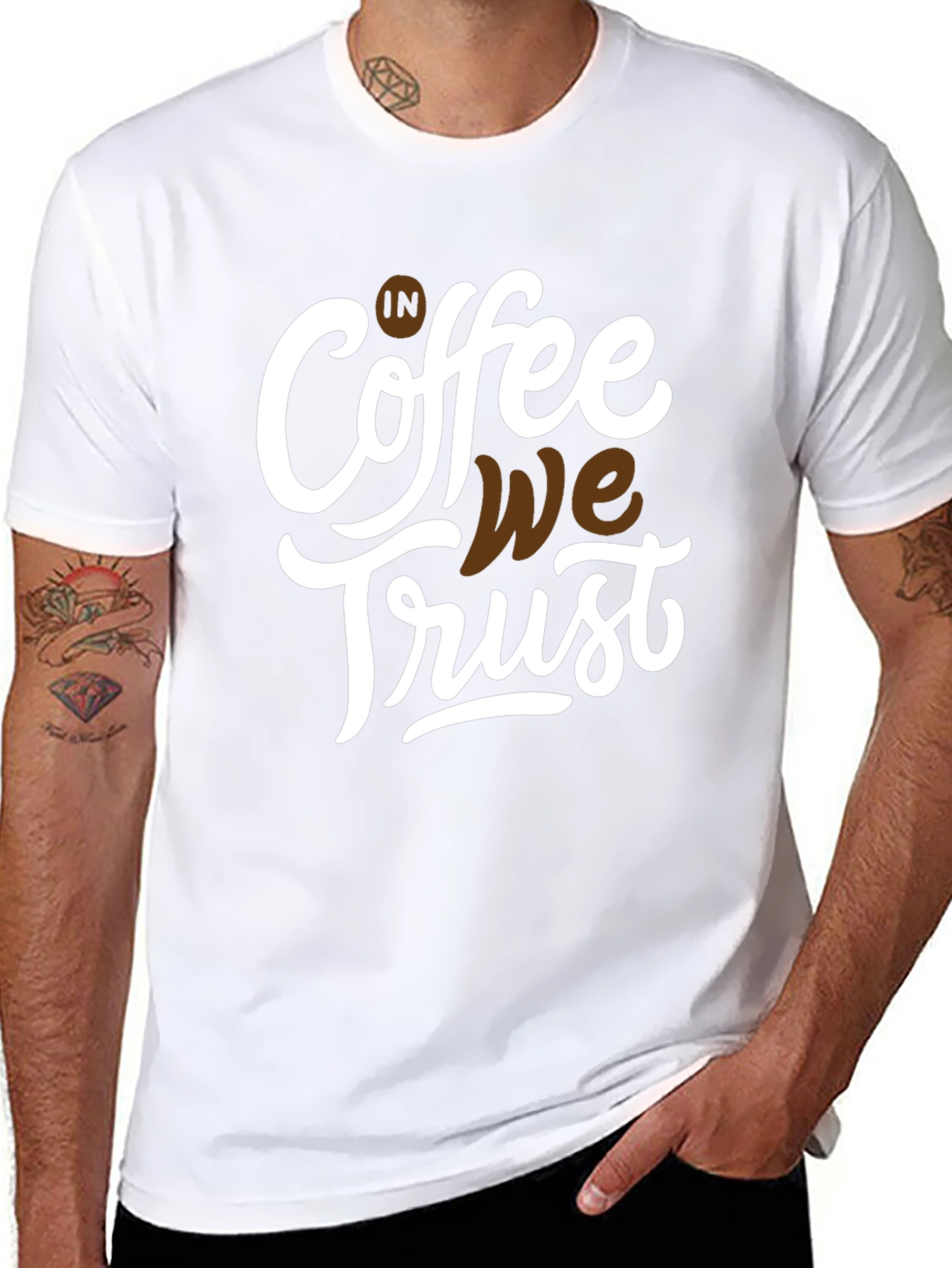 Black Coffee We Trust Graphic Tee - Black view 8