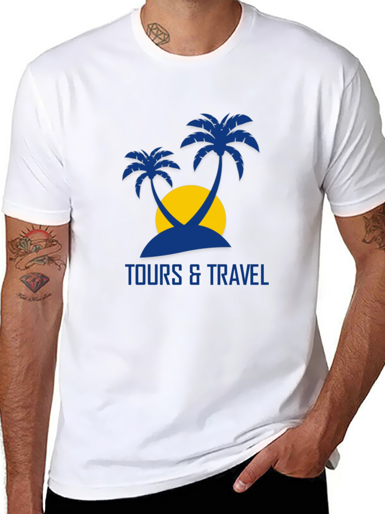 Black Tours & Travel Graphic Print Black T-Shirt view 8