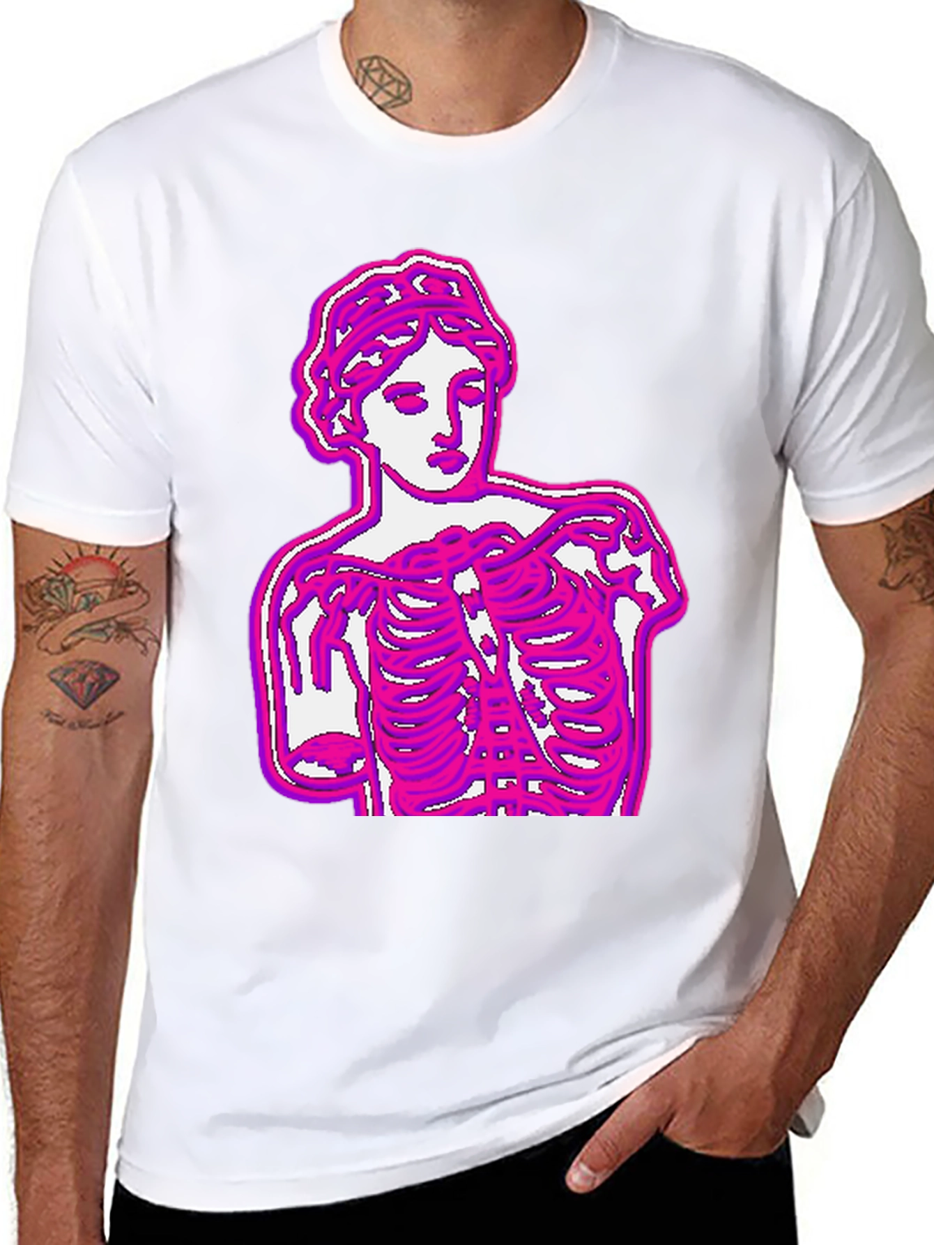 Black Venus Anatomy T-Shirt - Unique Graphic Tee view 8