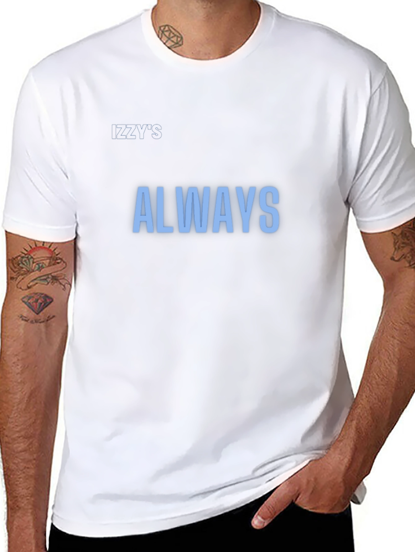 Black Men's Black 'Always' Graphic Tee view 8