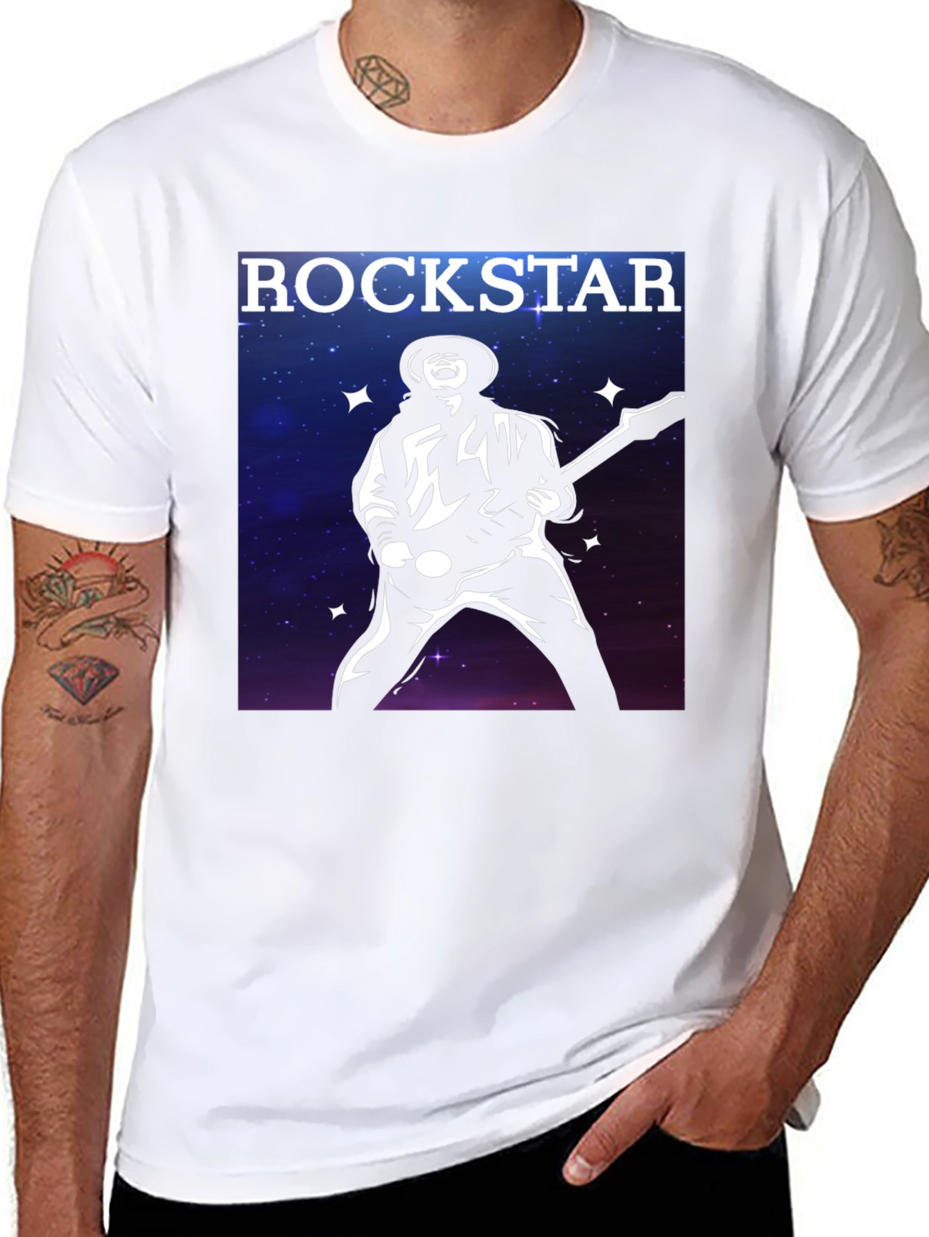 Rockstar Guitarist Black T-Shirt - 8