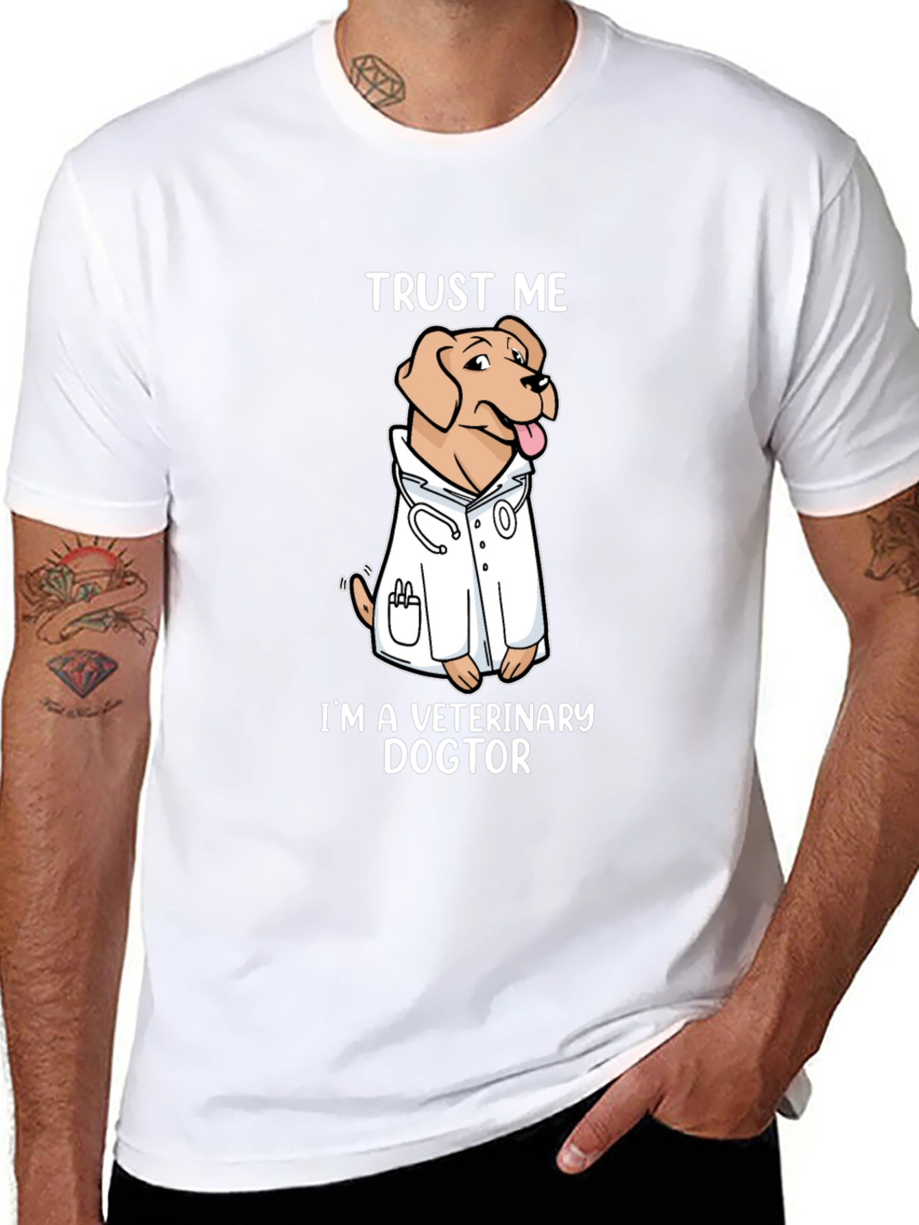 Veterinary Dogtor T-Shirt, Trust Me, Novelty Graphic Tee - 8