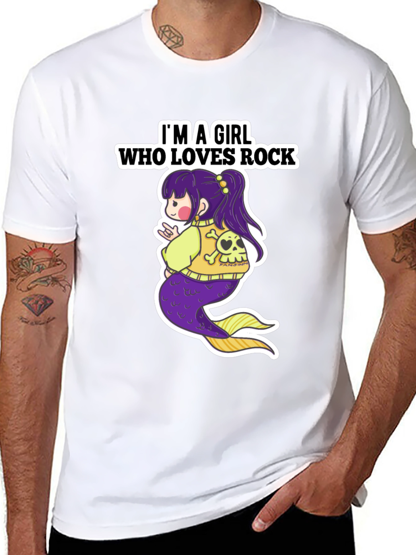 Black Rock Mermaid Graphic T-Shirt view 8