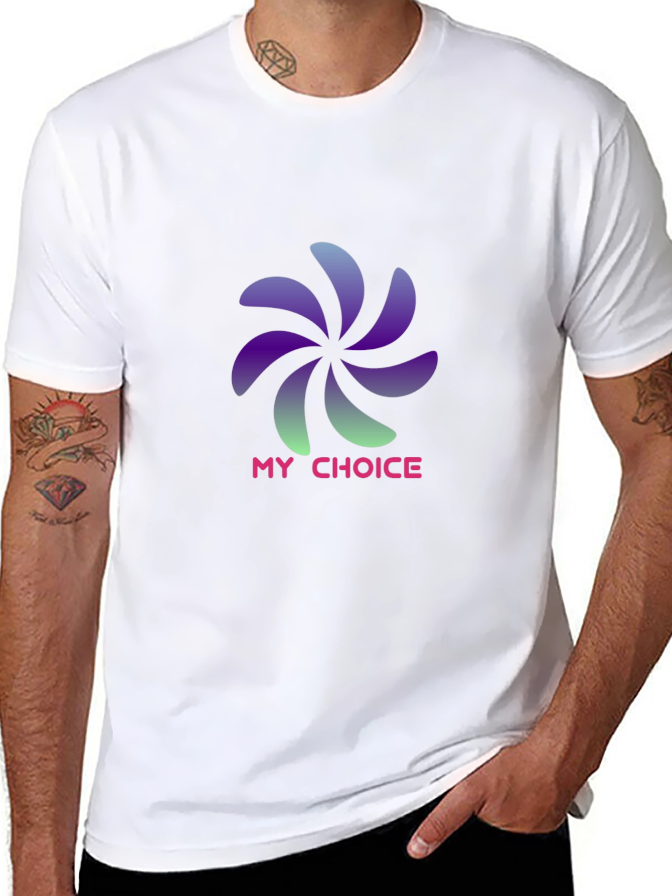 Black My Choice Graphic T-Shirt - Stylish Black Tee view 8
