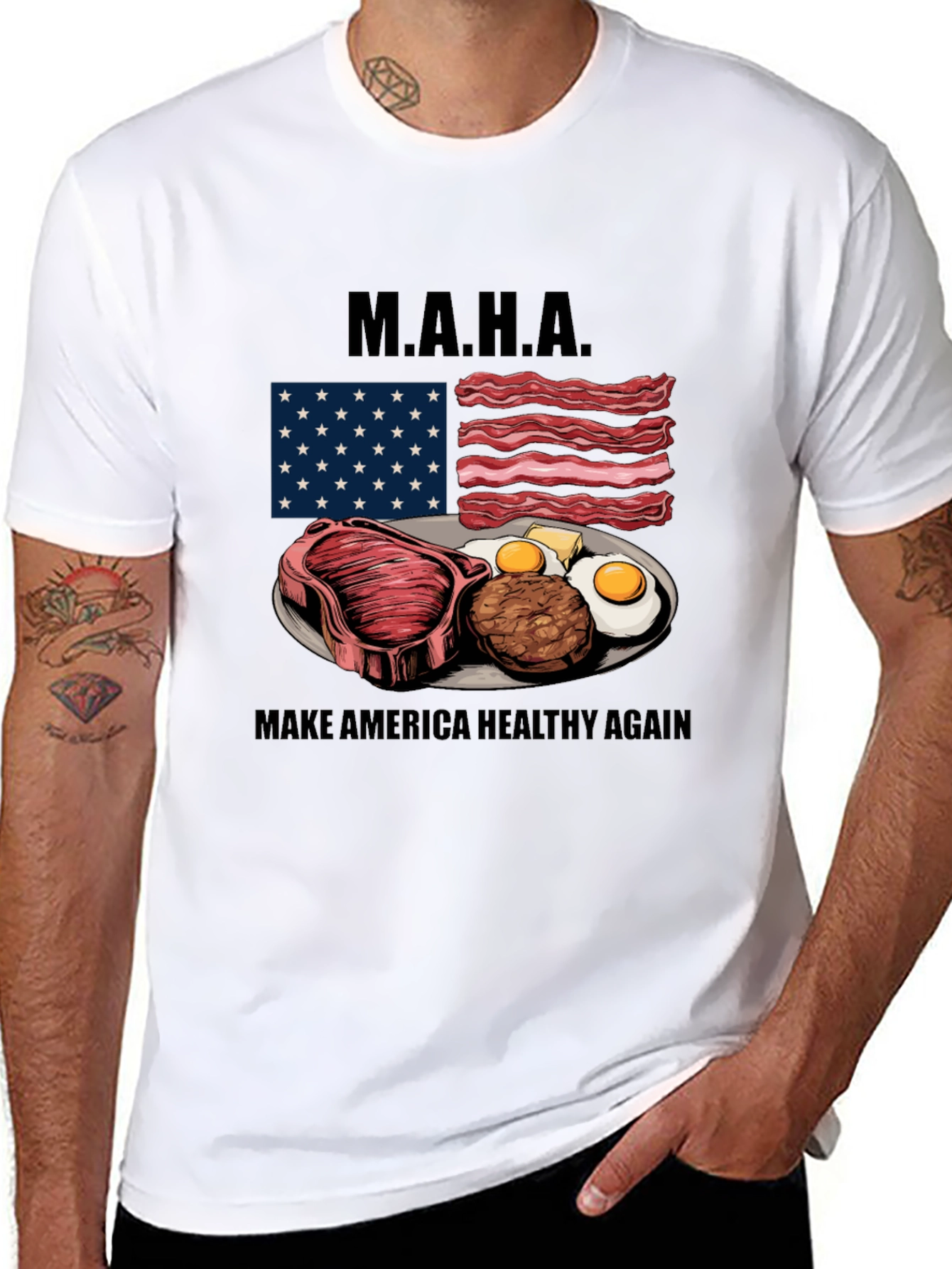 MAHA Make America Healthy Again Funny T-Shirt - 8