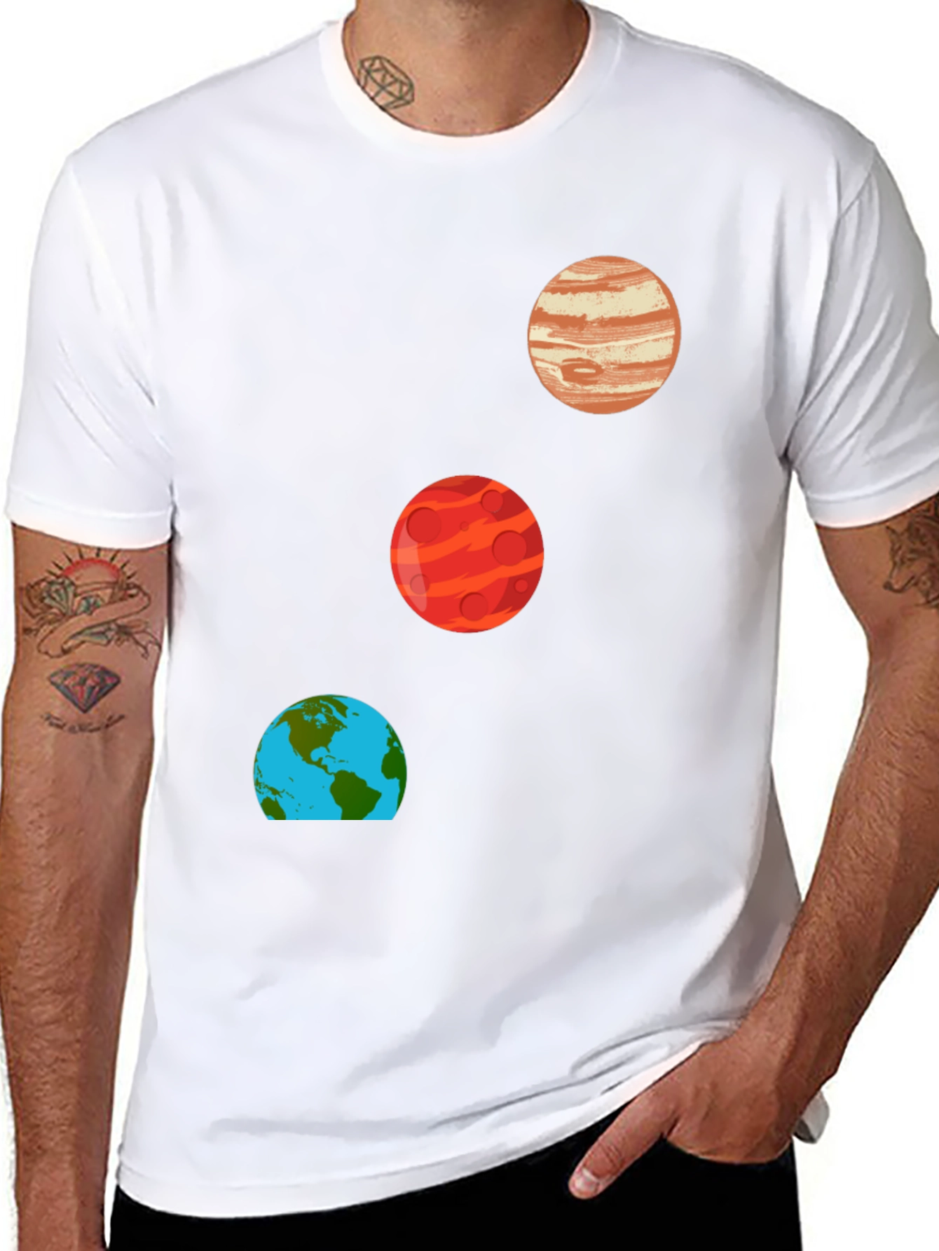 Black Planet T-Shirt - Space Design view 8