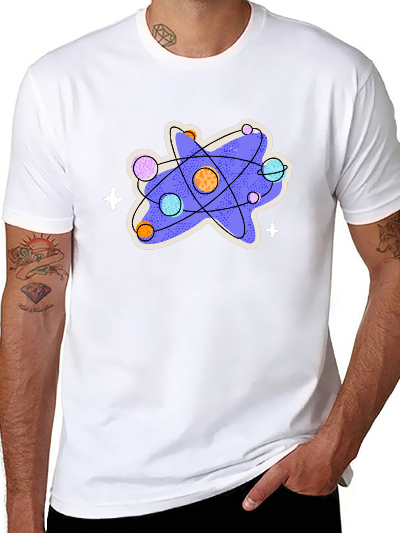 Black Science Atom Graphic T-Shirt view 8