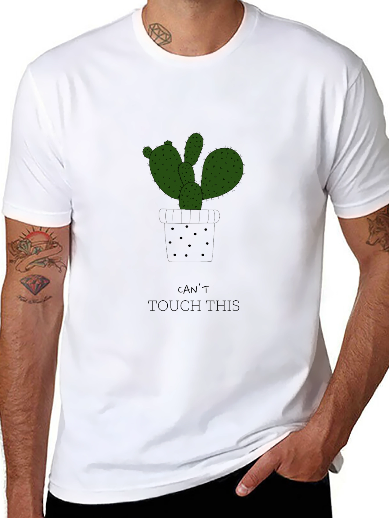 Black Cactus Graphic Tee - Can't Touch This view 8