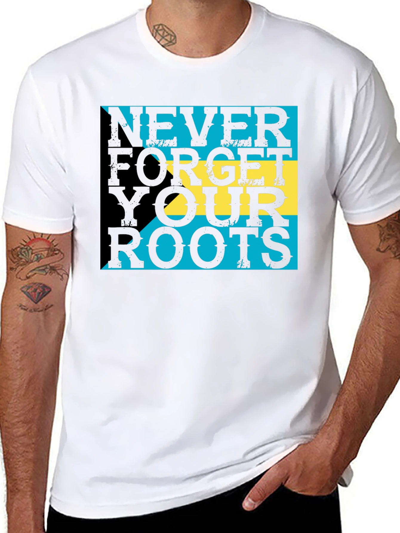 Bahamas Pride T-Shirt - Never Forget Your Roots - 8