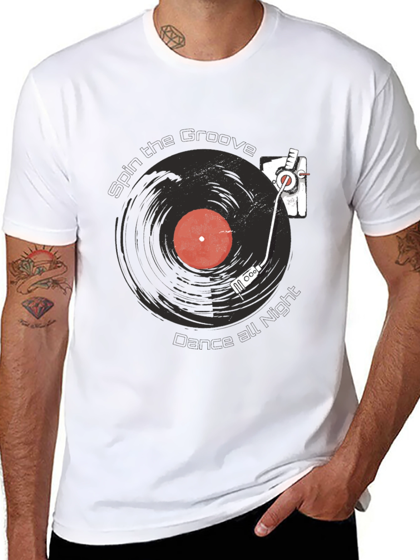 Black Spin the Groove Tee - Dance All Night! view 8