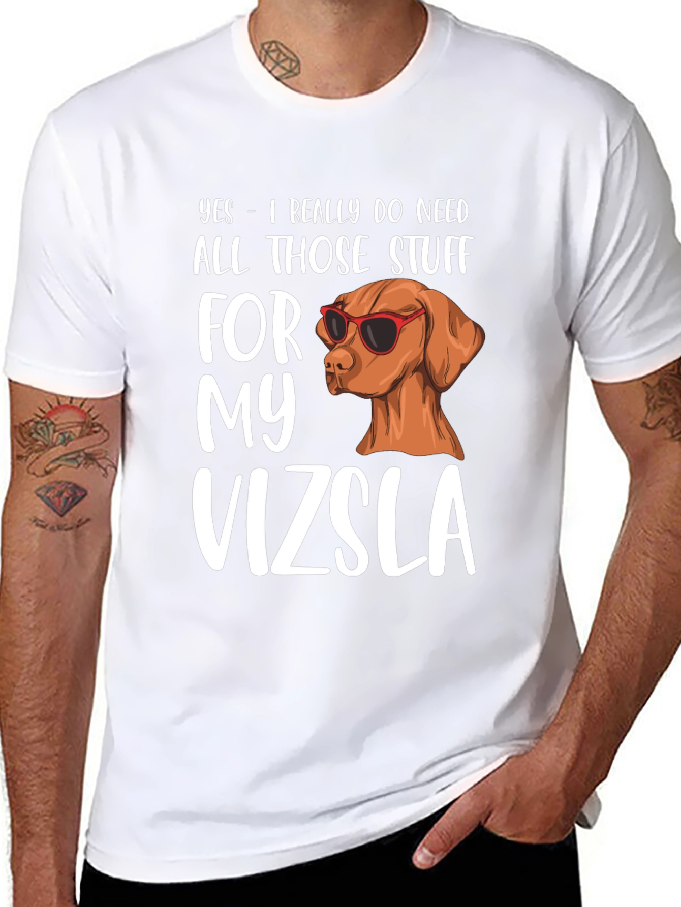 Black Vizsla Dog Lover T-Shirt - Funny Pet Owner Tee view 8