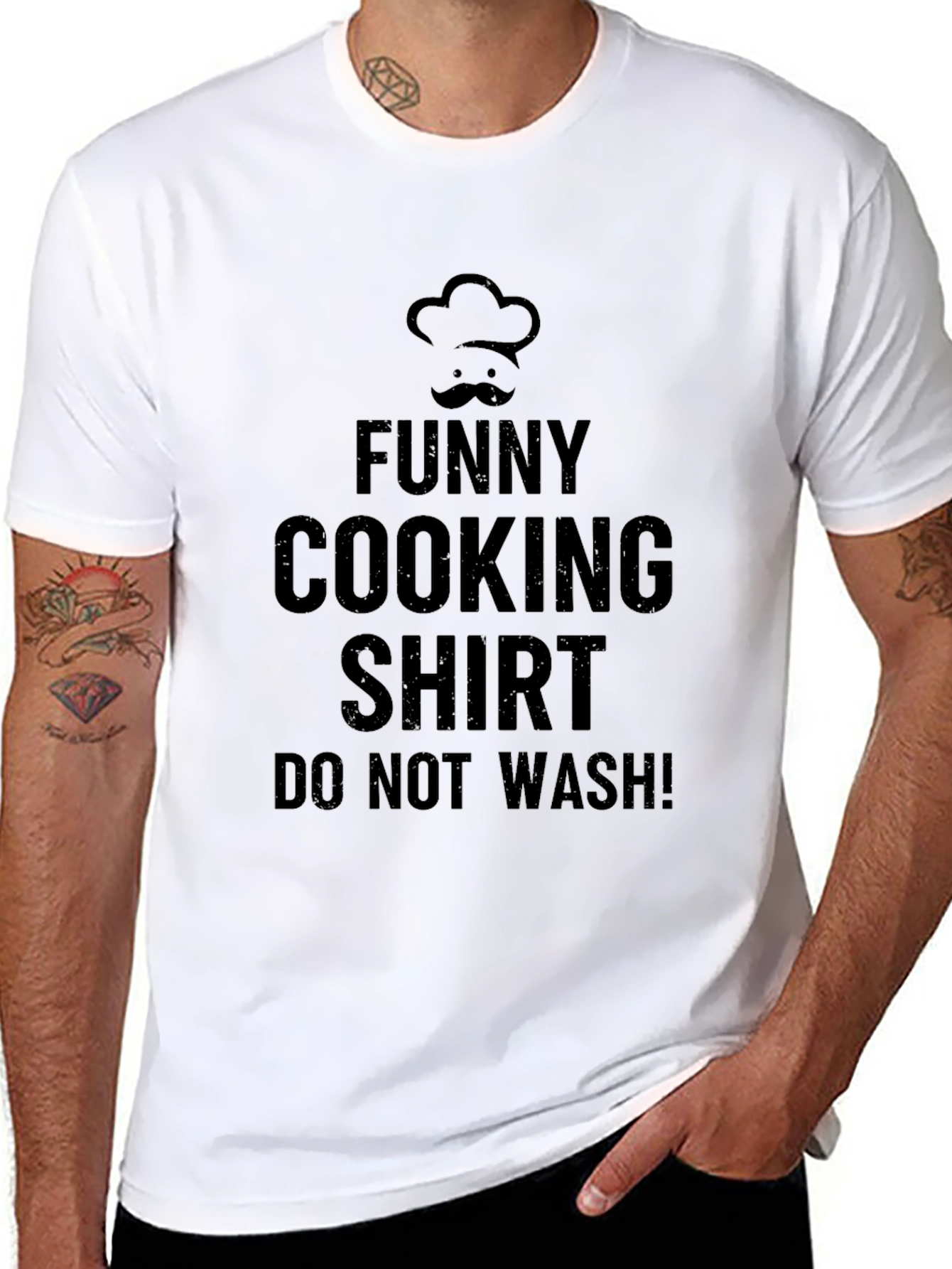 Black Funny Cooking Shirt - Do Not Wash Chef Tee view 8