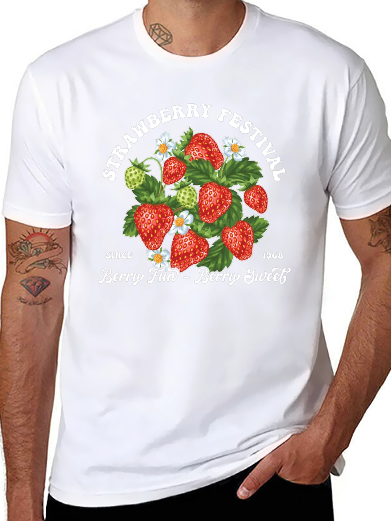 Black Strawberry Festival Graphic Tee - Berry Fun, Berry Sweet! view 8