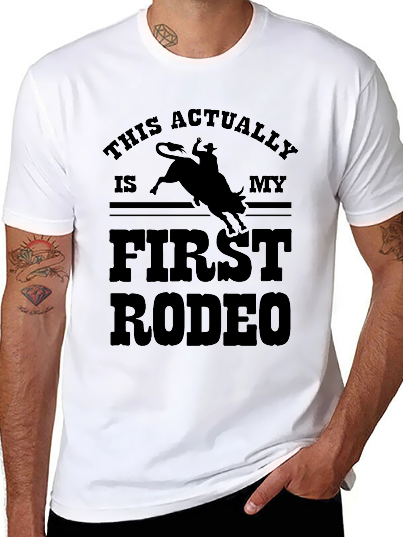 Black First Rodeo Graphic Tee - Black view 8