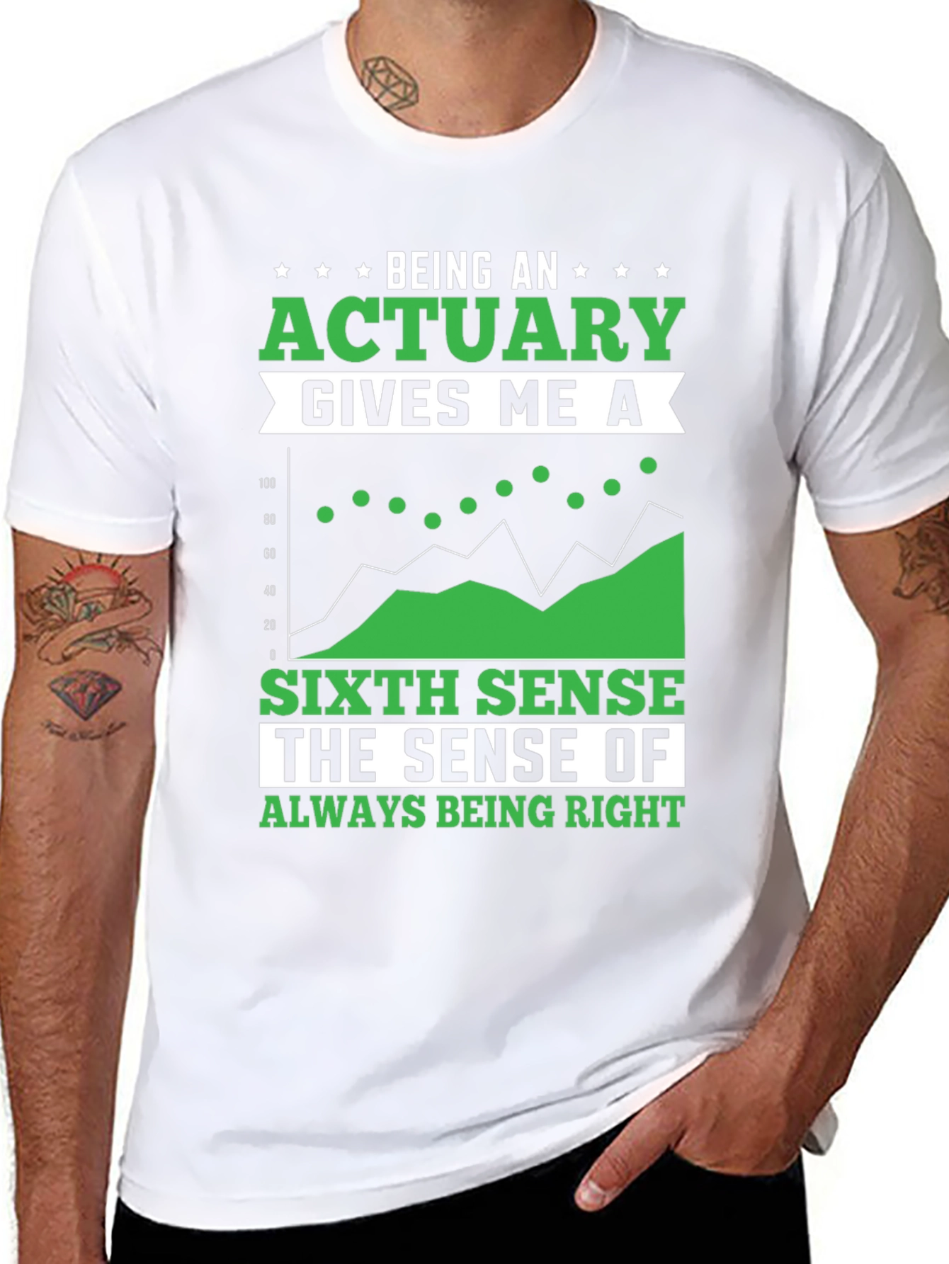Black Actuary Sixth Sense Graphic T-Shirt view 8