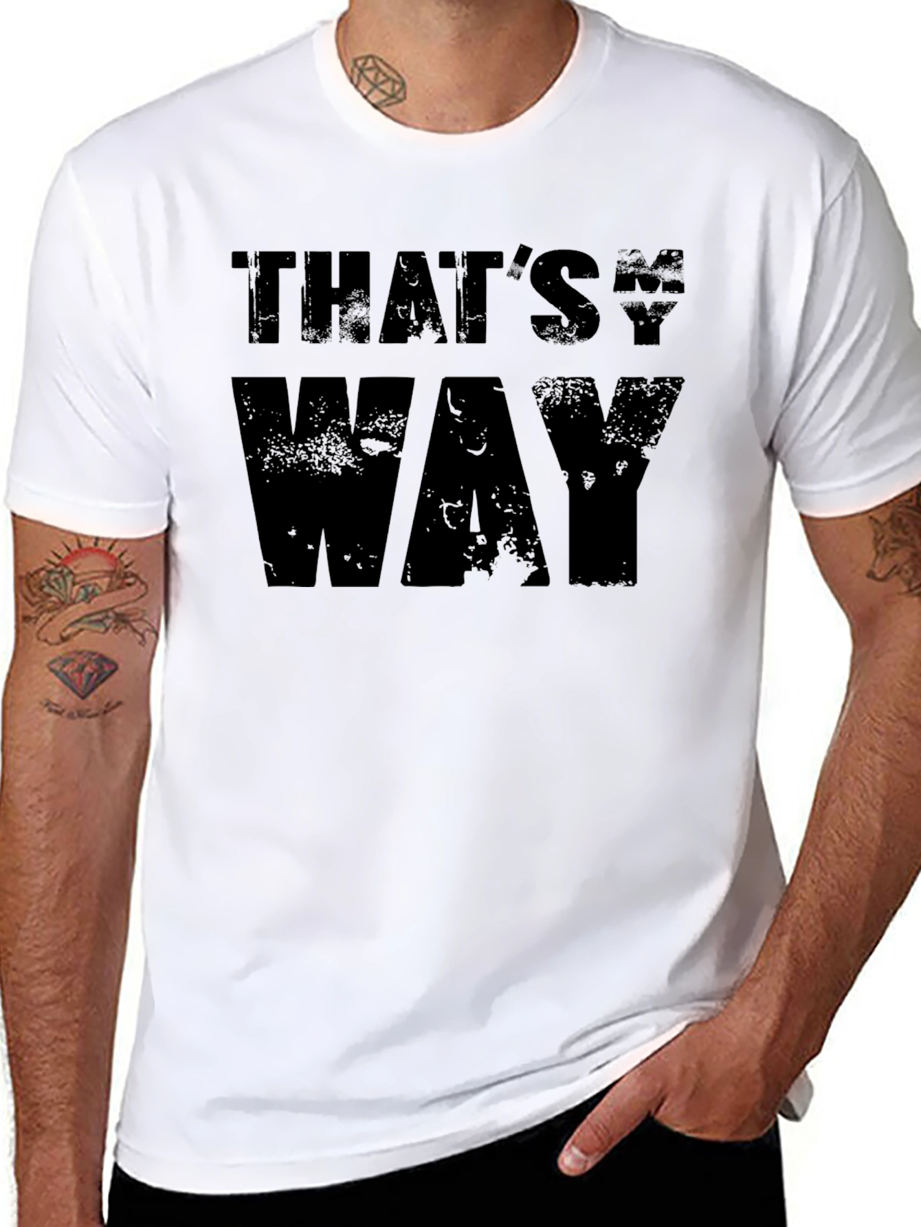 Black That's My Way Black Graphic Tee view 8