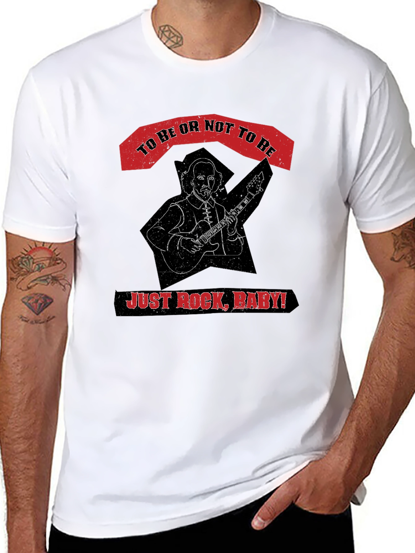 Black To Be or Not to Be Rock T-Shirt view 8