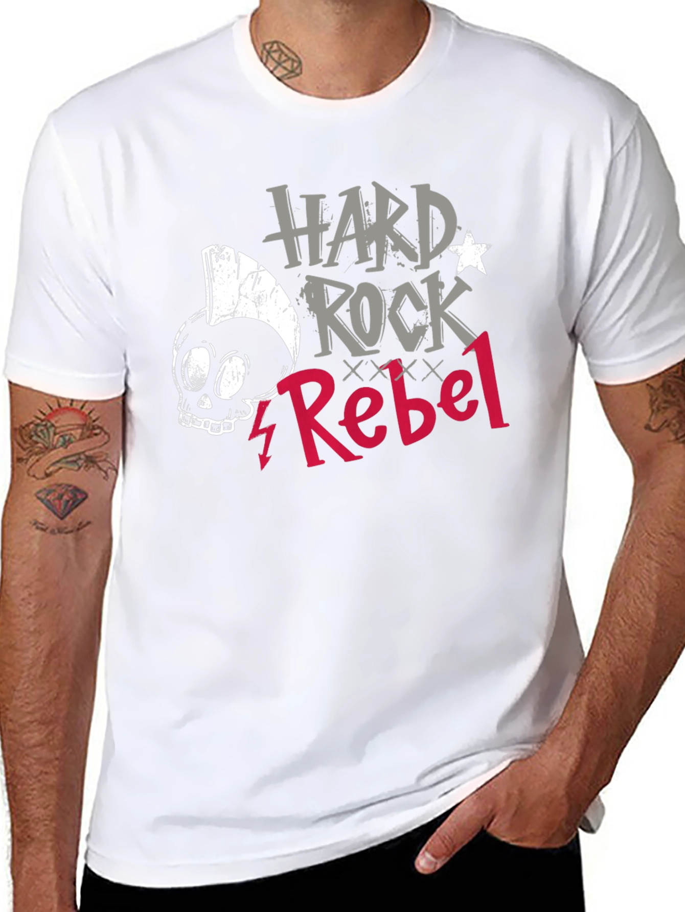 Black Hard Rock Rebel Graphic Black T-Shirt view 8