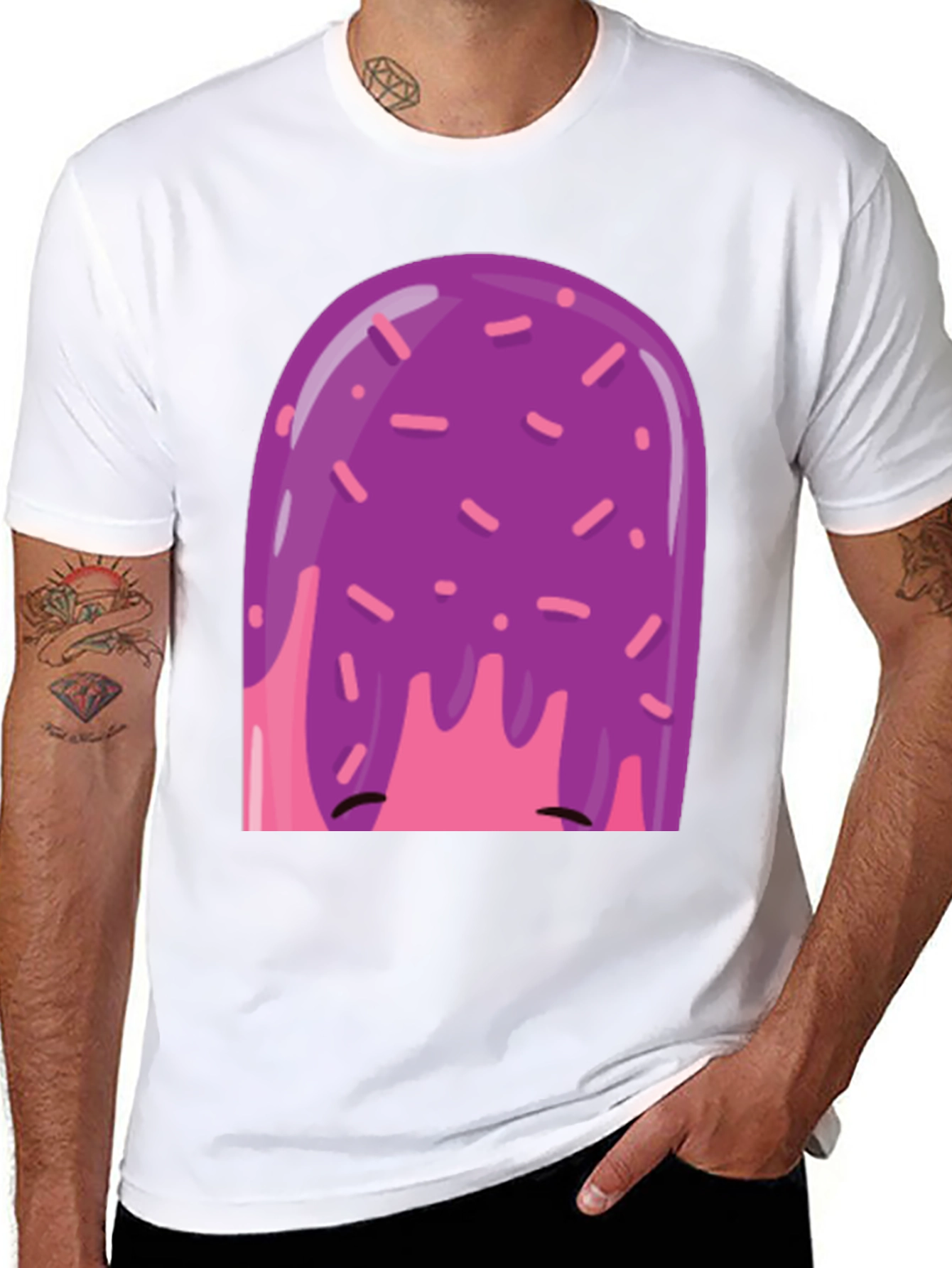 Black Funky Popsicle Graphic Tee view 8