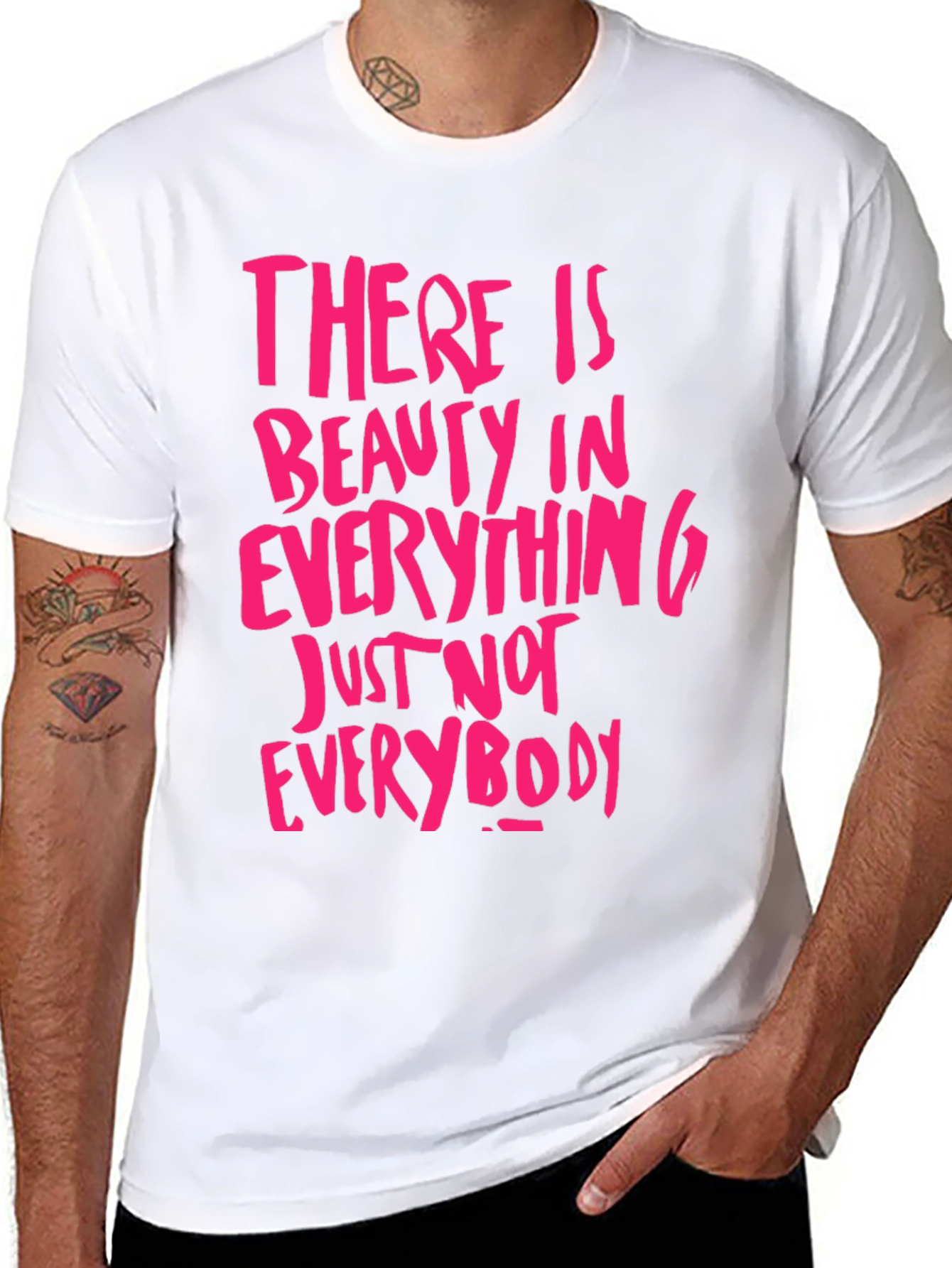 Black Beauty In Everything Graphic Tee - Black view 8