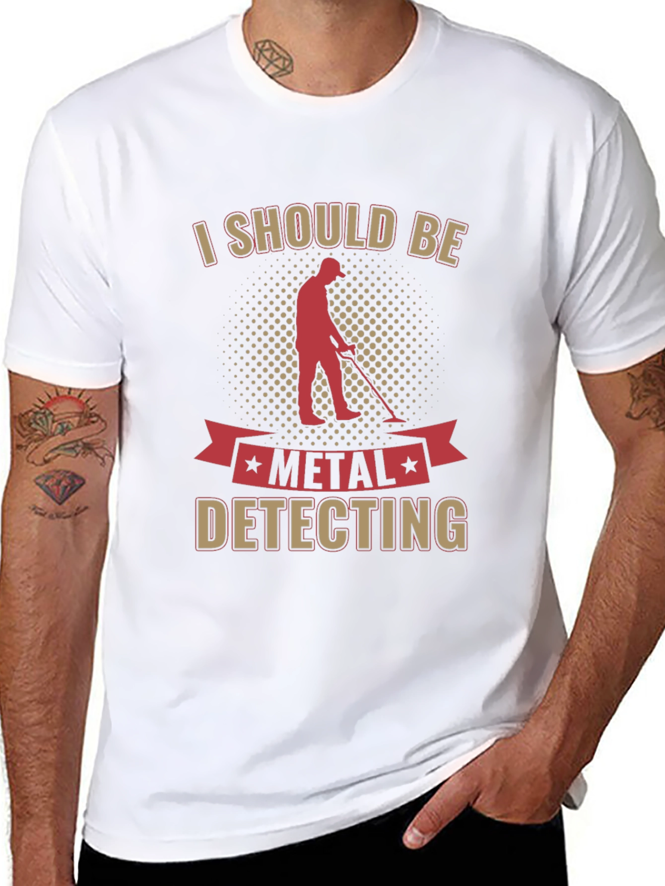 Black Metal Detecting T-Shirt - Hobbyist's Tee view 8