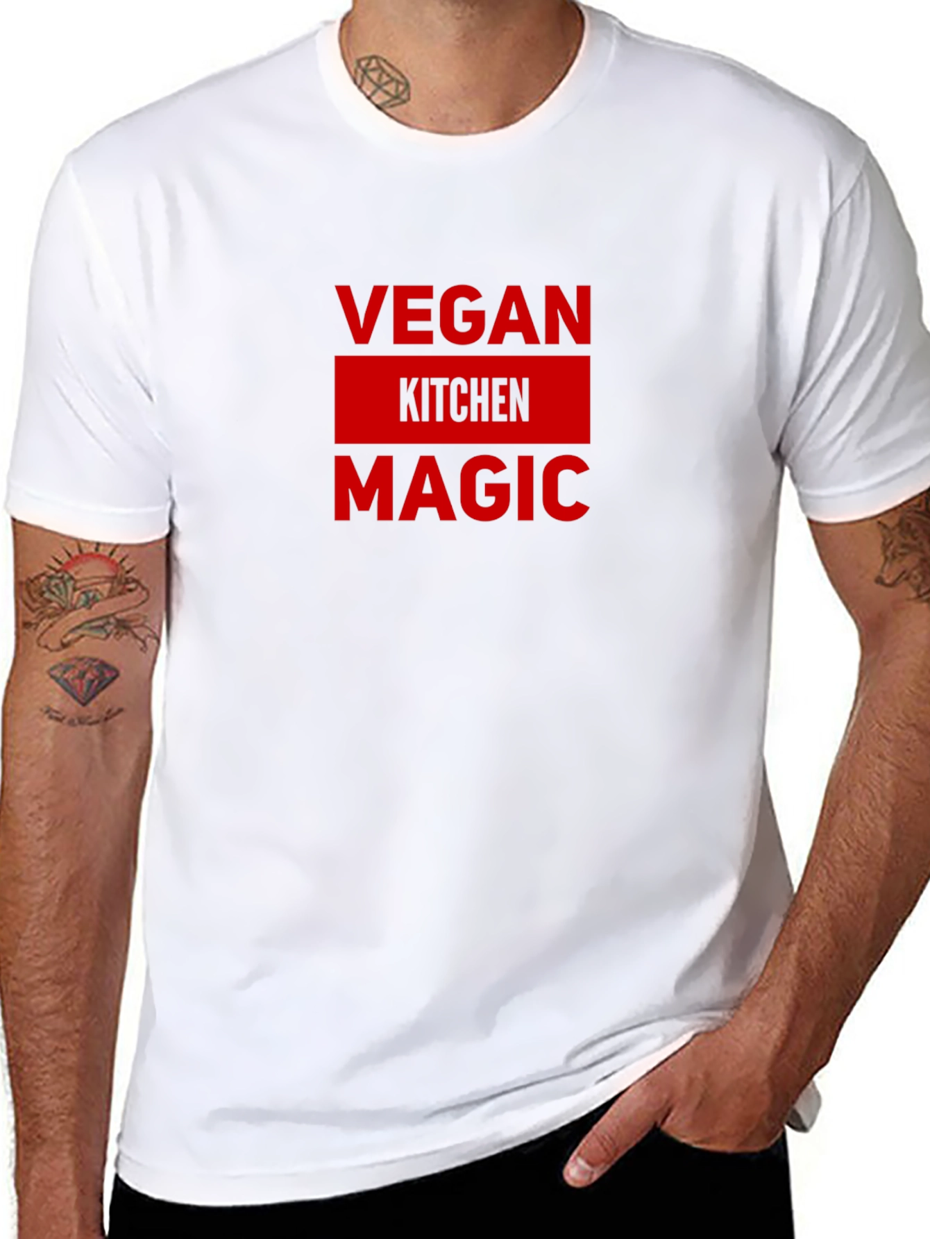 Vegan Kitchen Magic Black T-Shirt - 8