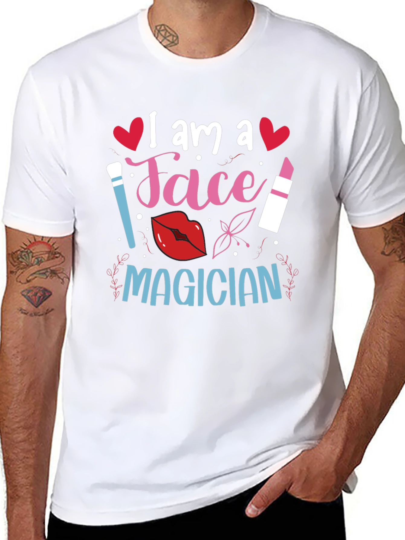 Black Face Magician Graphic T-Shirt view 8