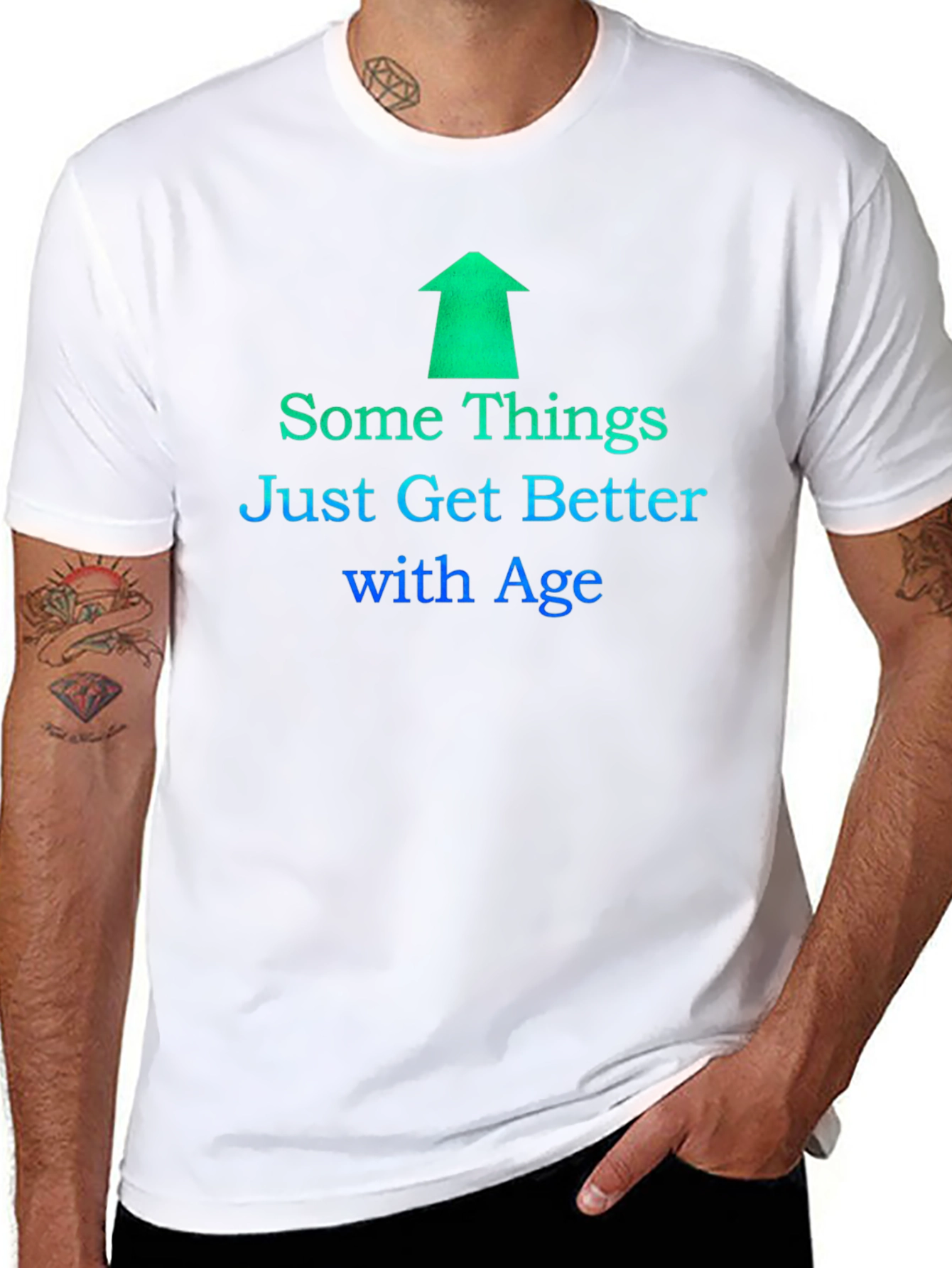 Black Some Things Just Get Better with Age T-Shirt view 8