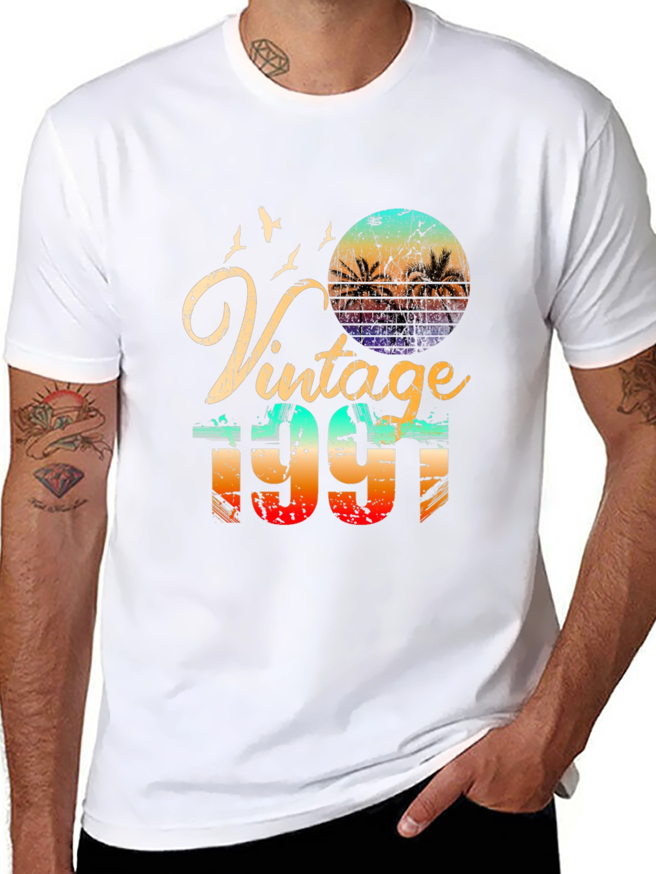 Black Vintage 1991 Graphic Tee view 8