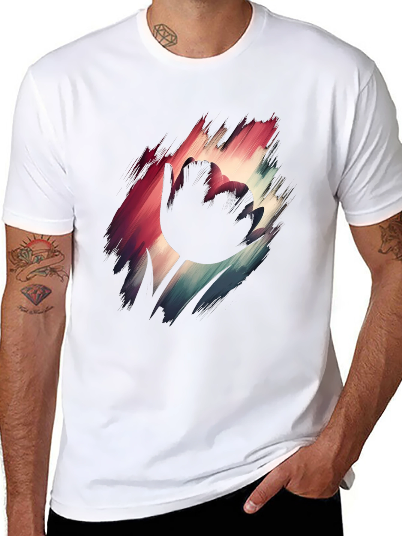 Tulip Silhouette Graphic Tee - Modern Art T-Shirt - 8