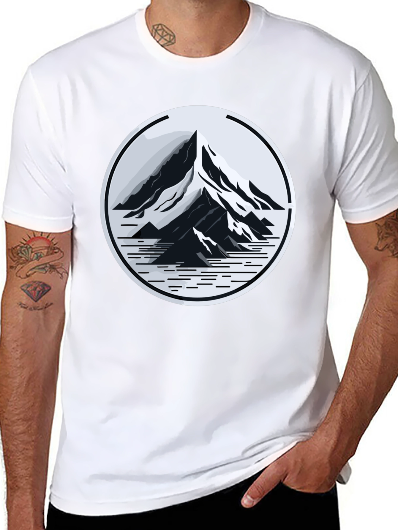 Black Mountain Peak Graphic Tee - Adventure Ready Style view 8