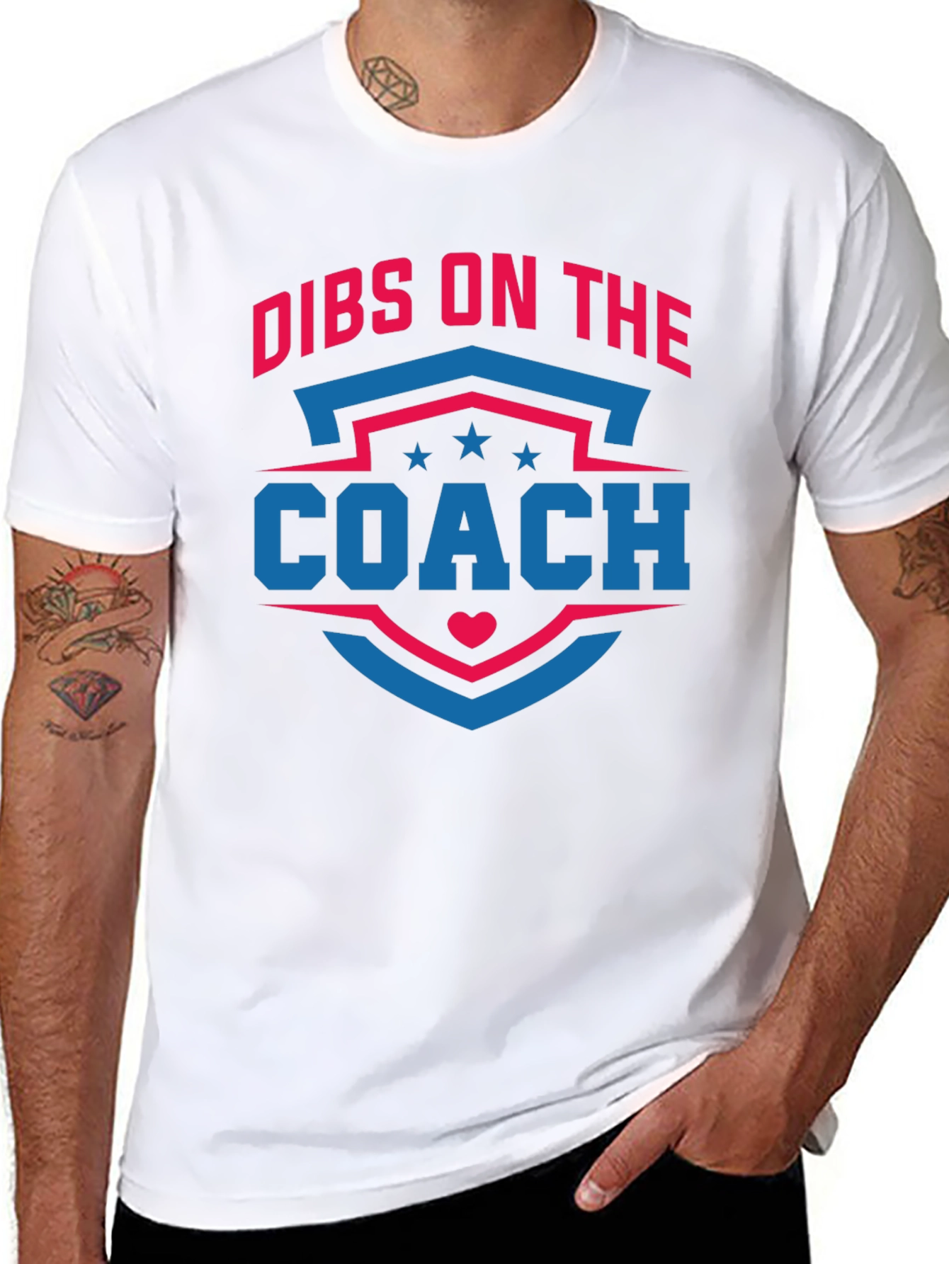 Black Dibs on the Coach T-Shirt - Novelty Graphic Tee view 8