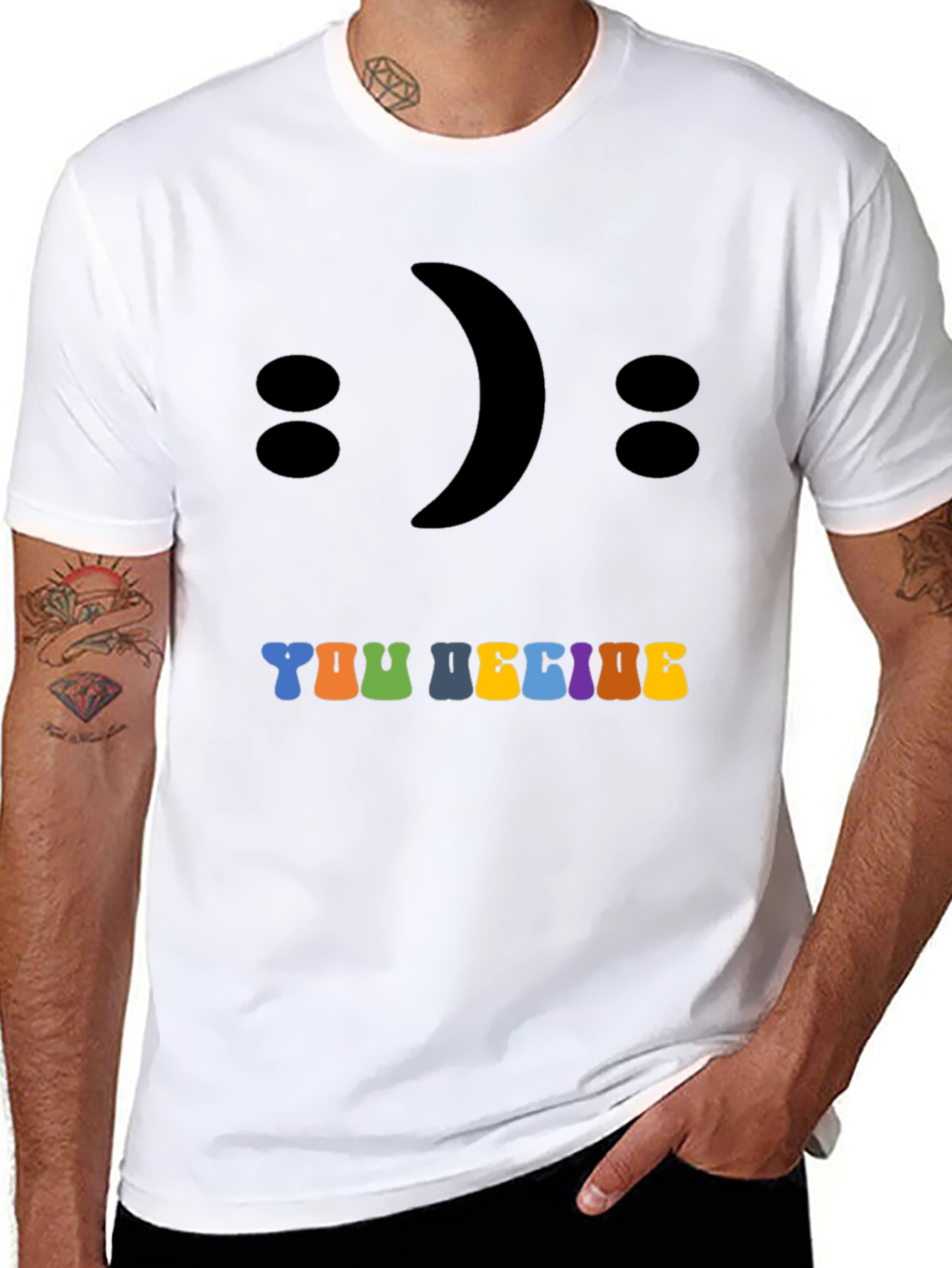 Black You Decide Graphic Tee view 8