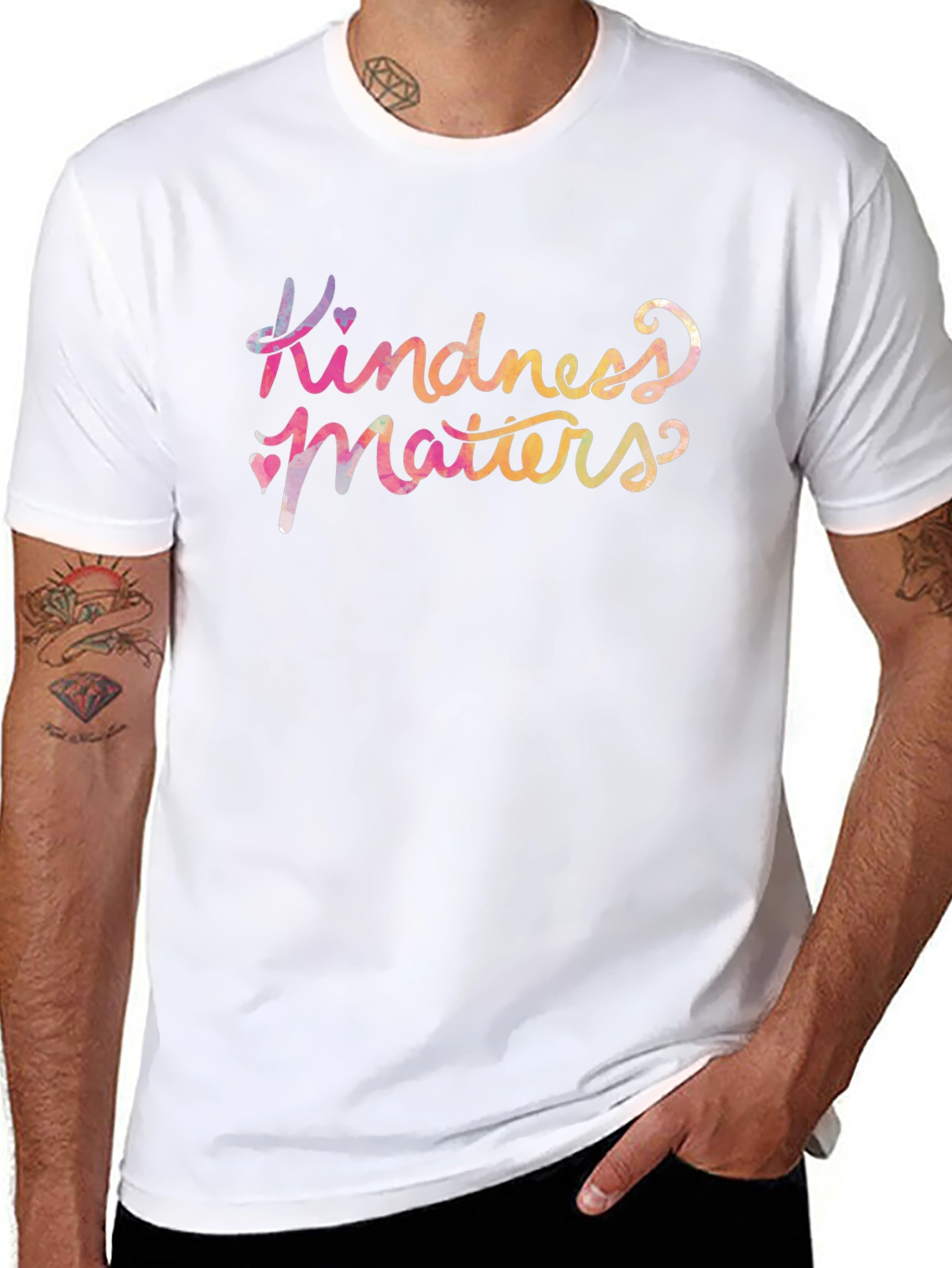 Black Kindness Matters Graphic Tee - Soft Cotton Unisex T-Shirt view 8