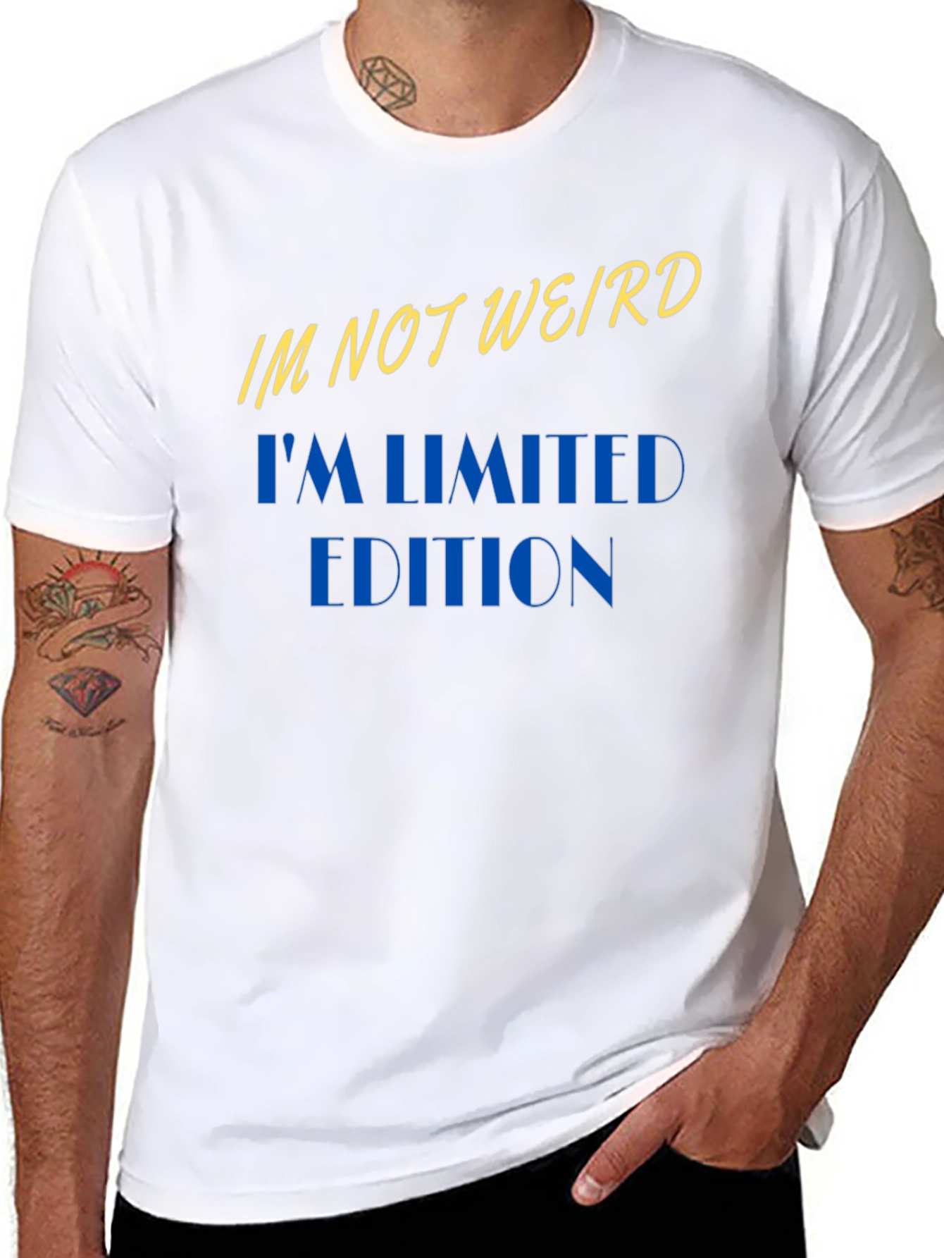 Black I'm Not Weird, I'm Limited Edition Black T-Shirt view 8