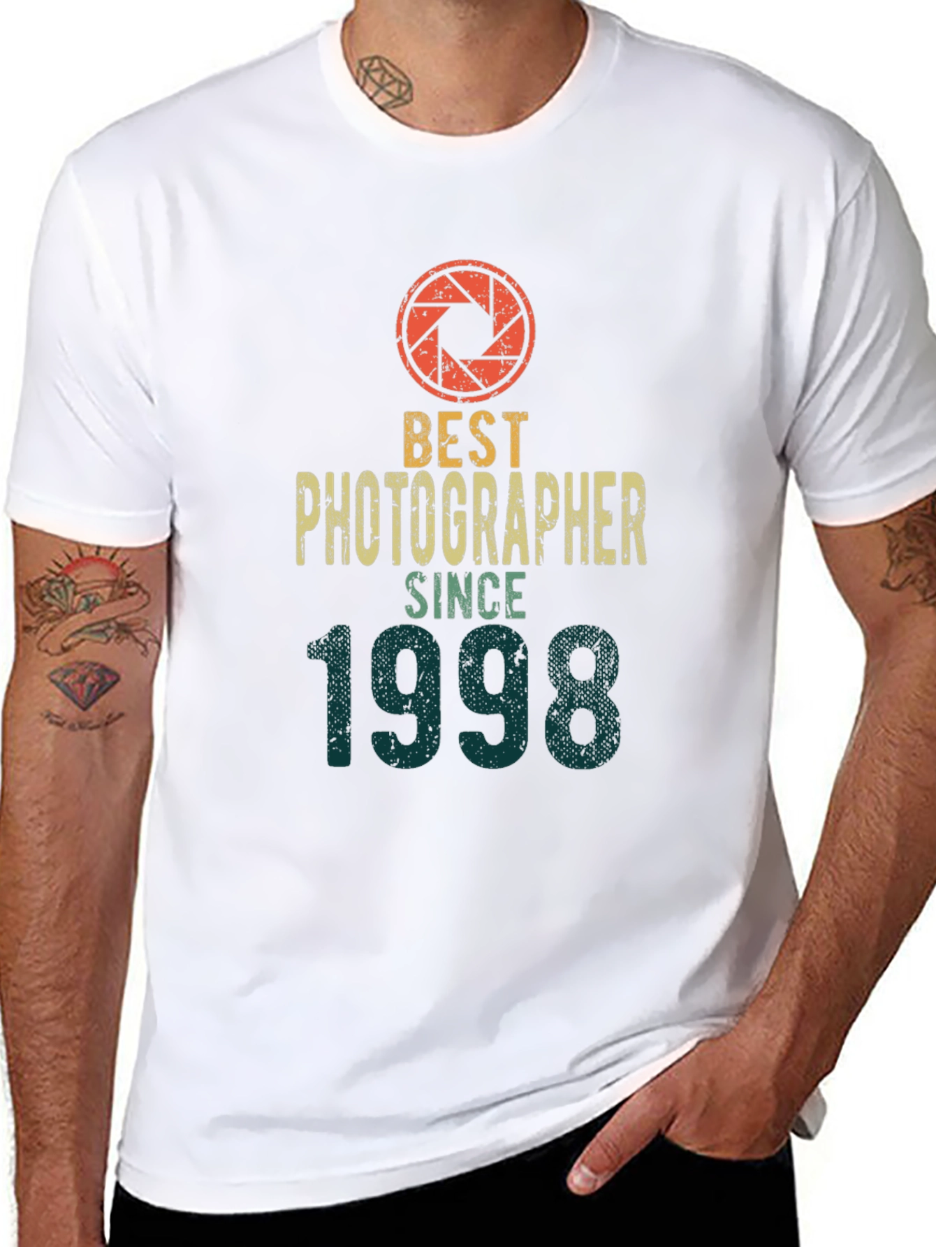 Black Best Photographer Since 1998 T-Shirt view 8