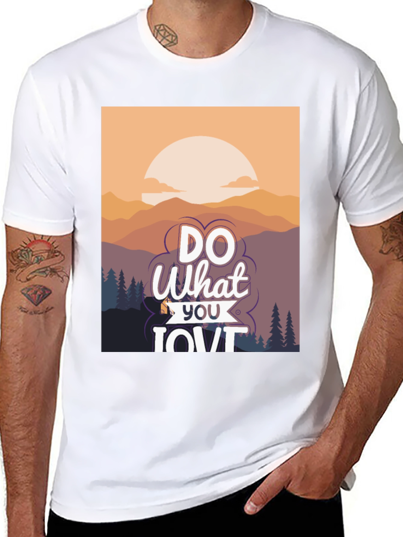 Black Do What You Love Graphic Tee - Black T-Shirt view 8
