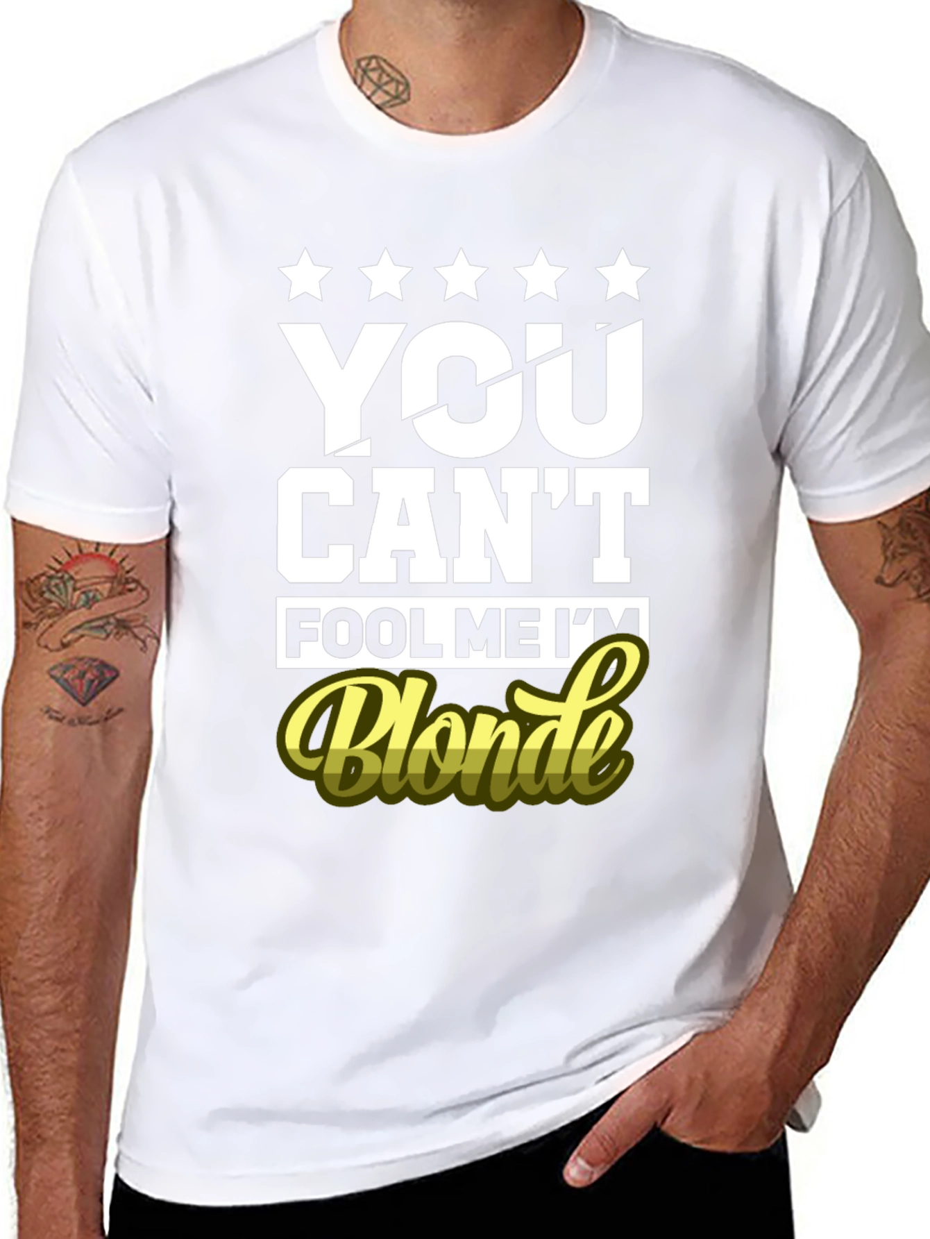 Black You Can't Fool Me I'm Blonde Graphic T-Shirt view 8