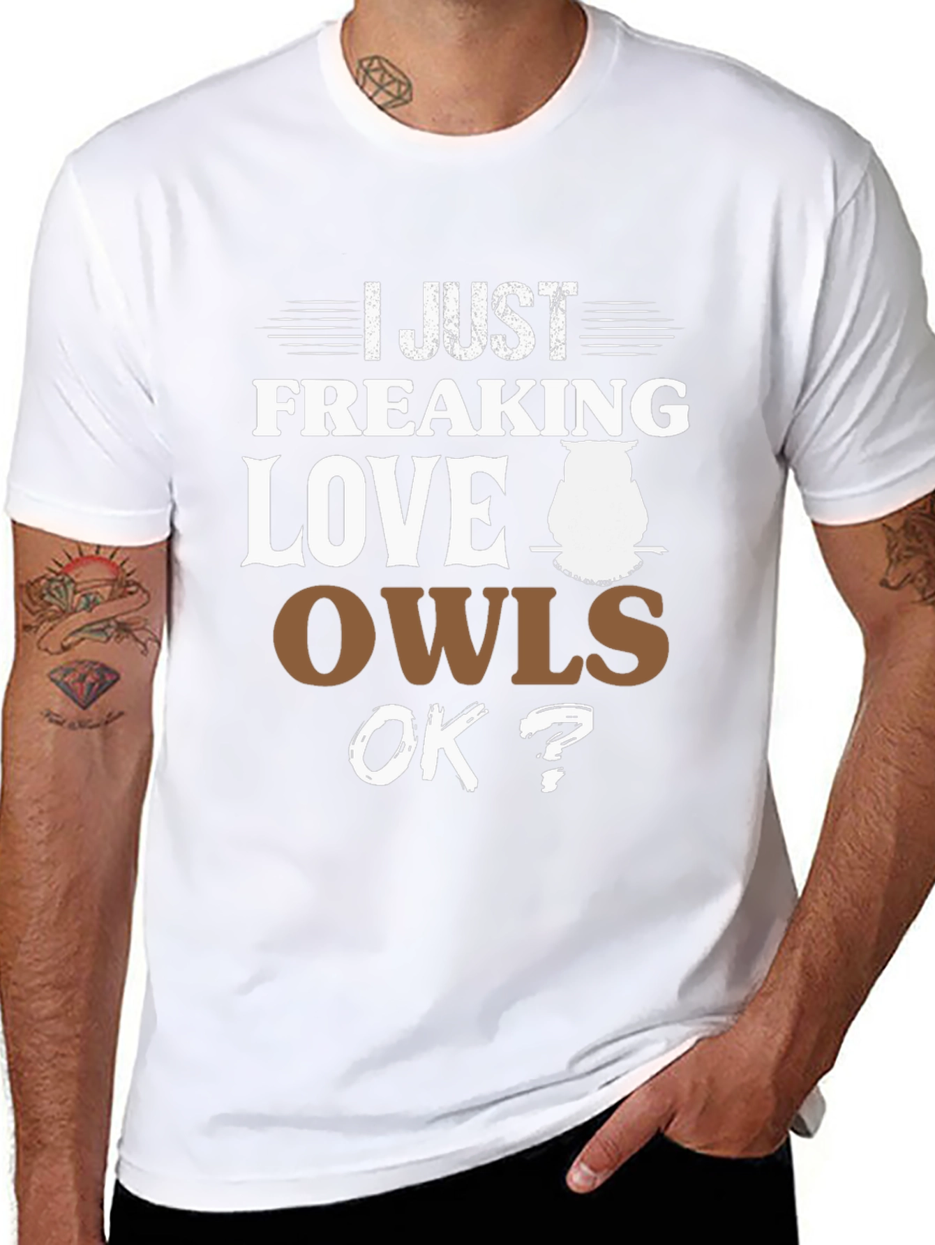 I Just Freaking Love Owls T-Shirt - 8